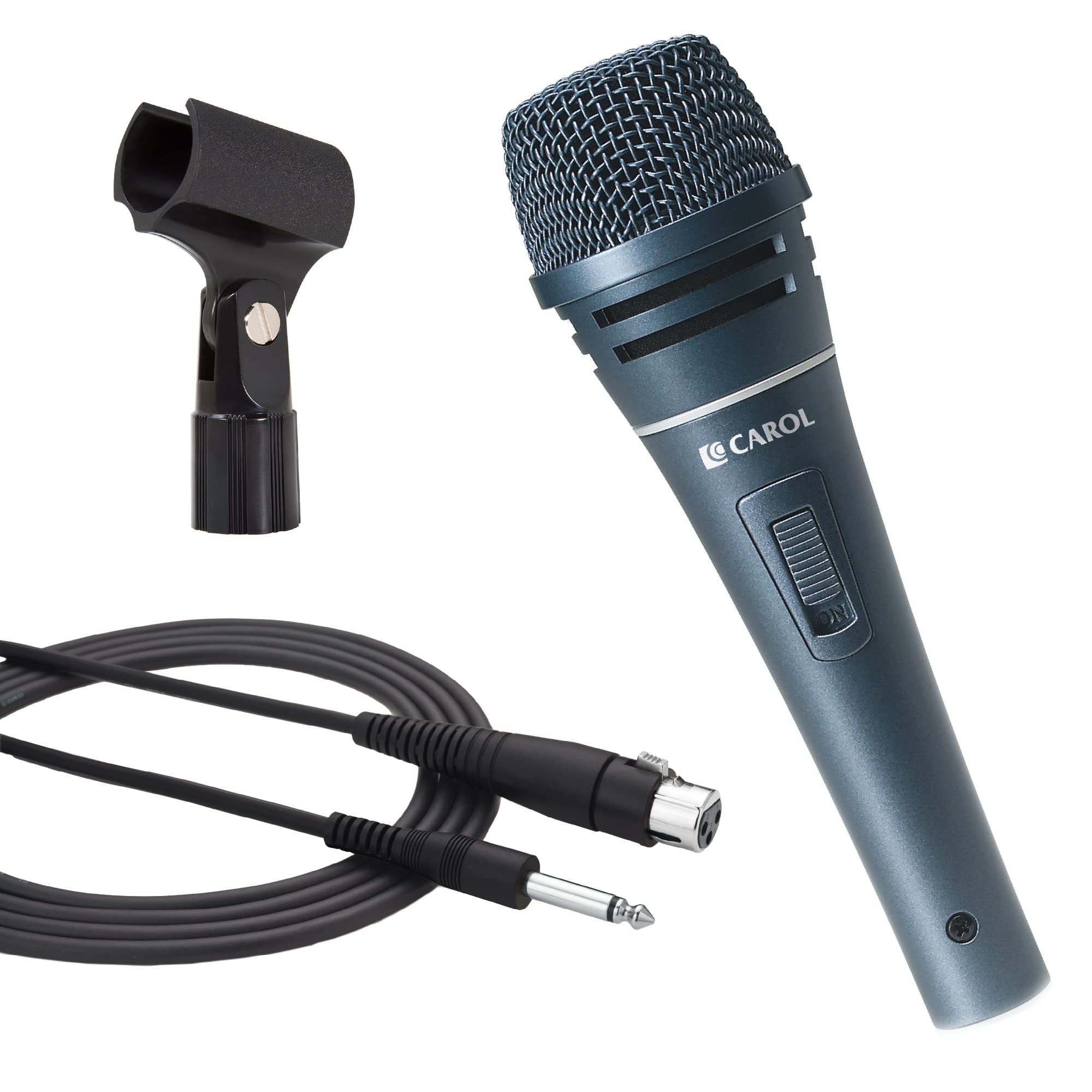 CAROL Sigma-plus2 Dynamic Microphone - Wired Style for Live Performances, Professional Singing, Handheld Supercardioid Mic, w/ 1