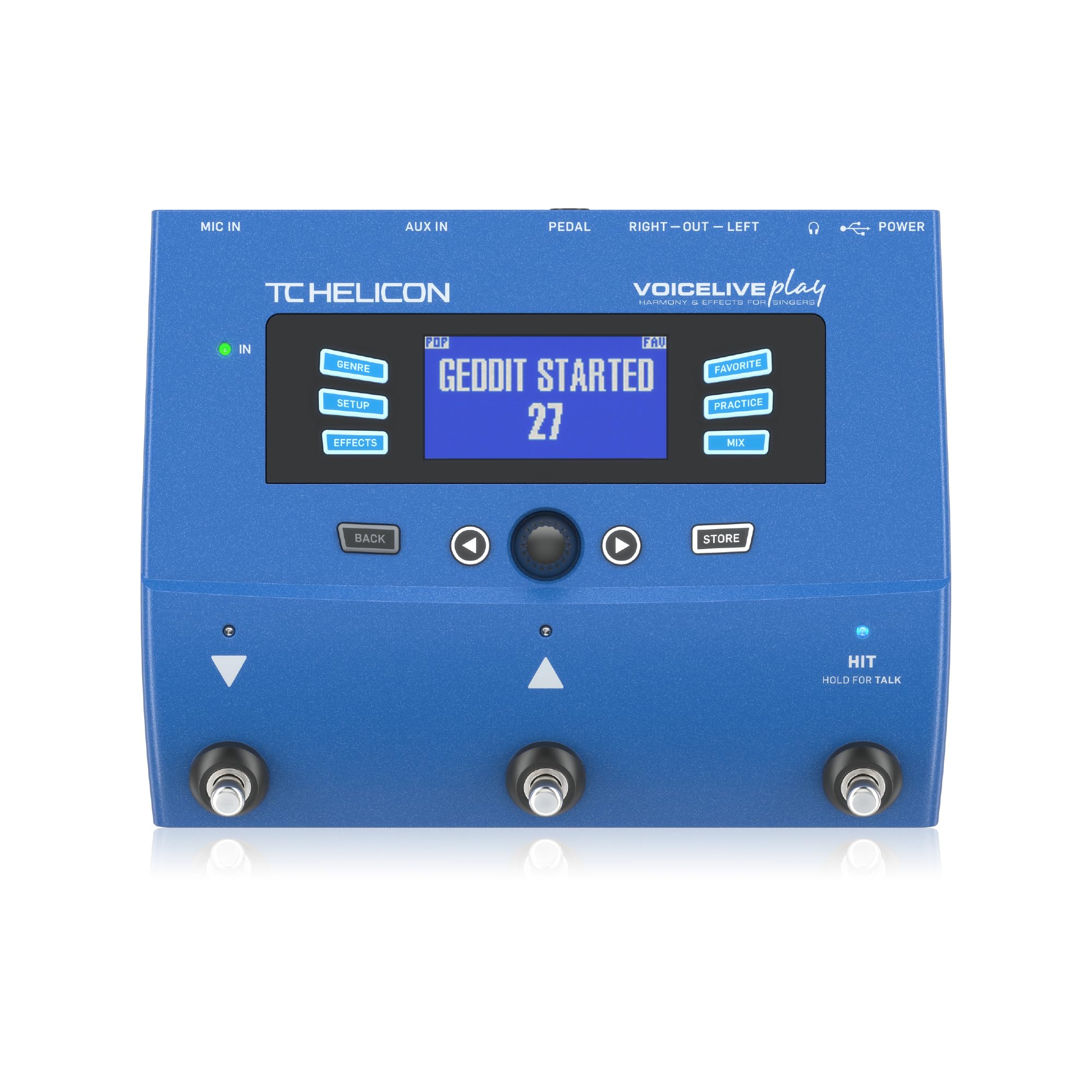 TC-Helicon VOICELIVE PLAY 3-Button Vocal Effects Stompbox with Looping