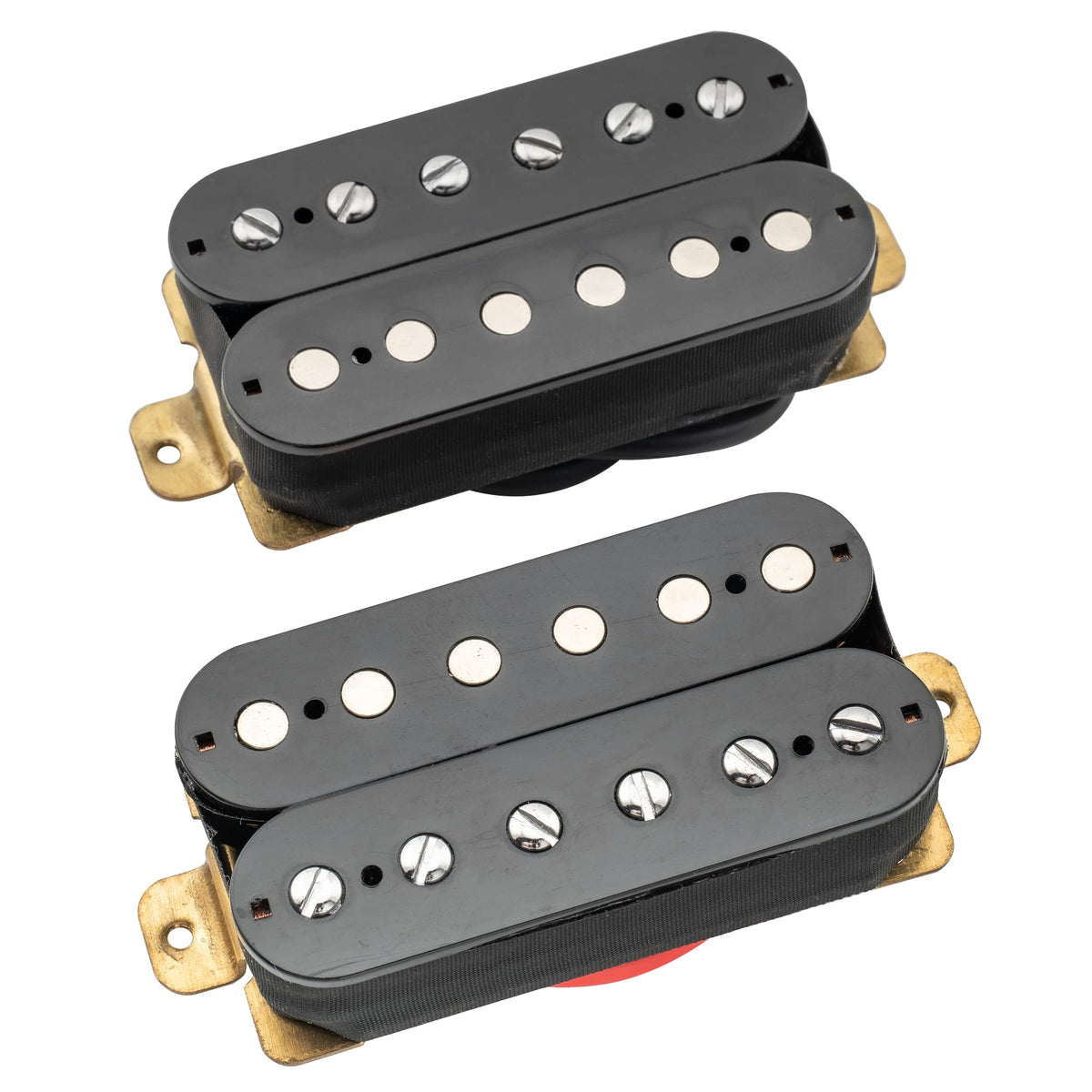 Musiclily Basic Ceramic Humbucker Pickups Neck And Bridge Pickups Set For Electric Guitar, Black