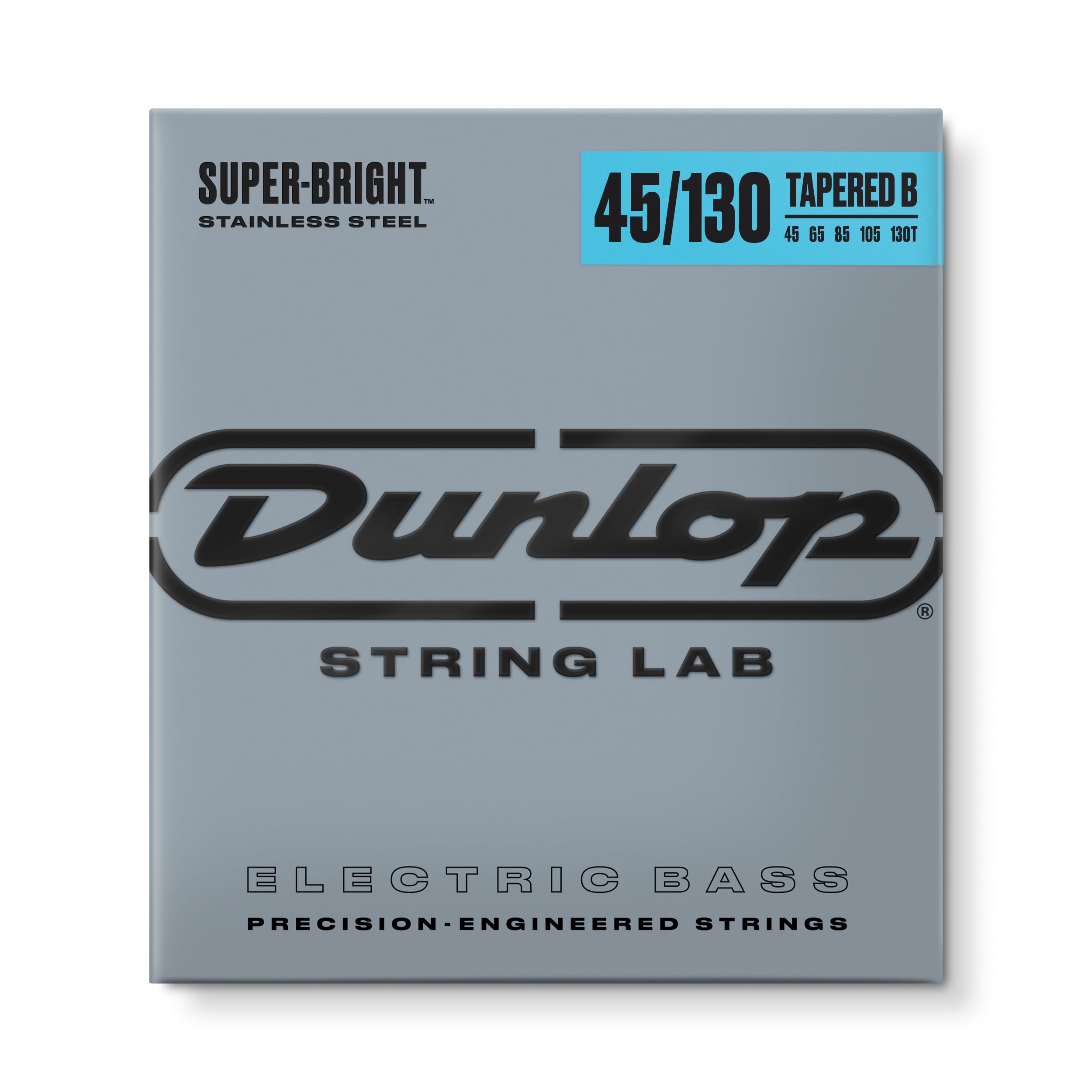 Jim Dunlop Super Bright Stainless Steel Tapered Bass Strings 45-130 | 5-String