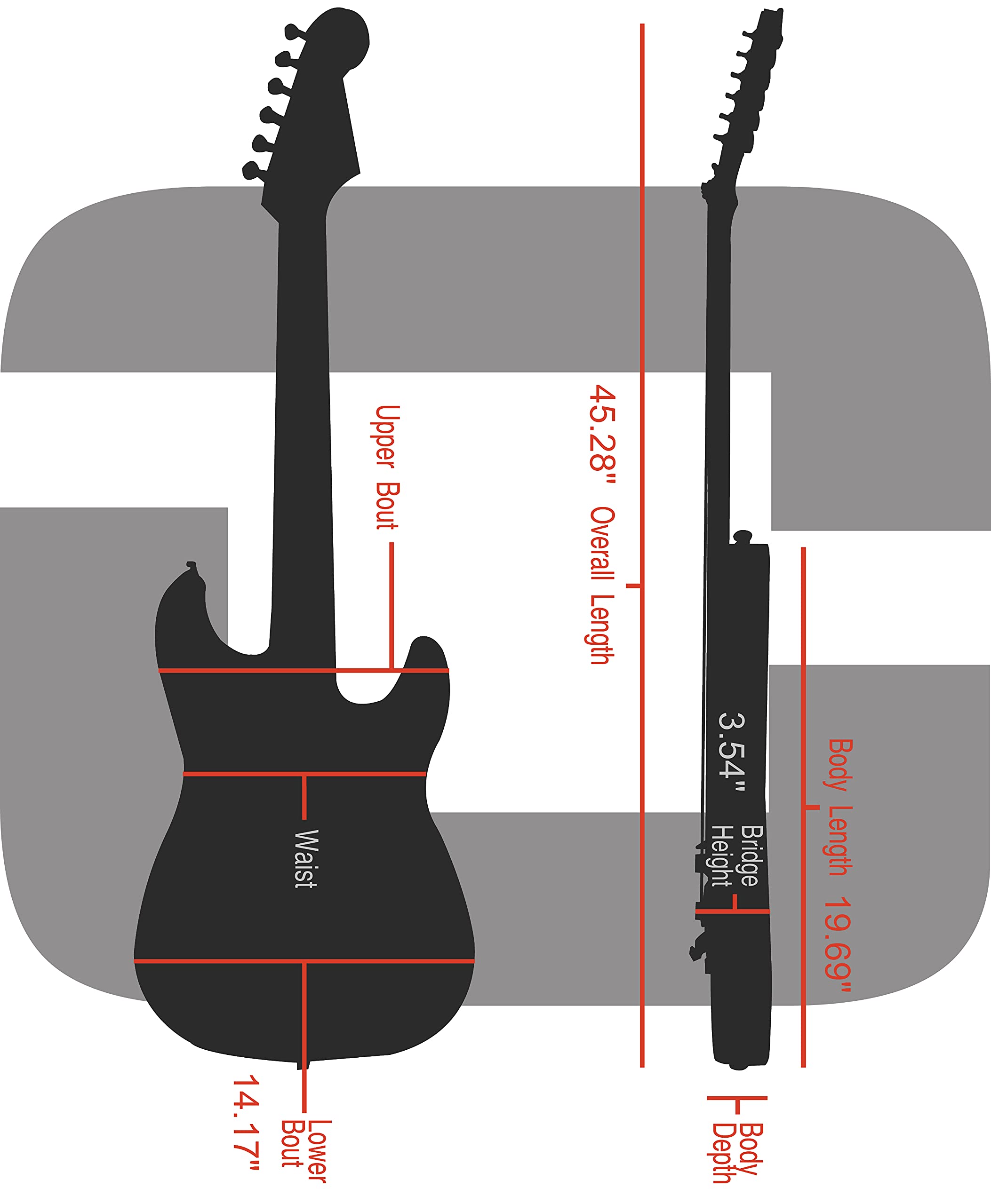 Crossrock Hardshell Wood Case for Jazzmaster/Jaguar Style Electric Guitars-Vinyl Tweed(CRW620JMTW)