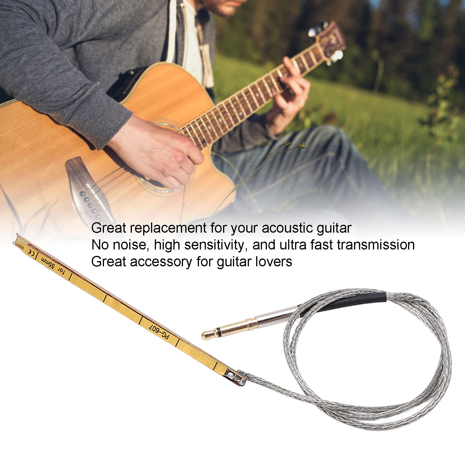 Pickup, High Sensitivity without Noise Acoustic Guitar Pickup for Acoustic Guitar