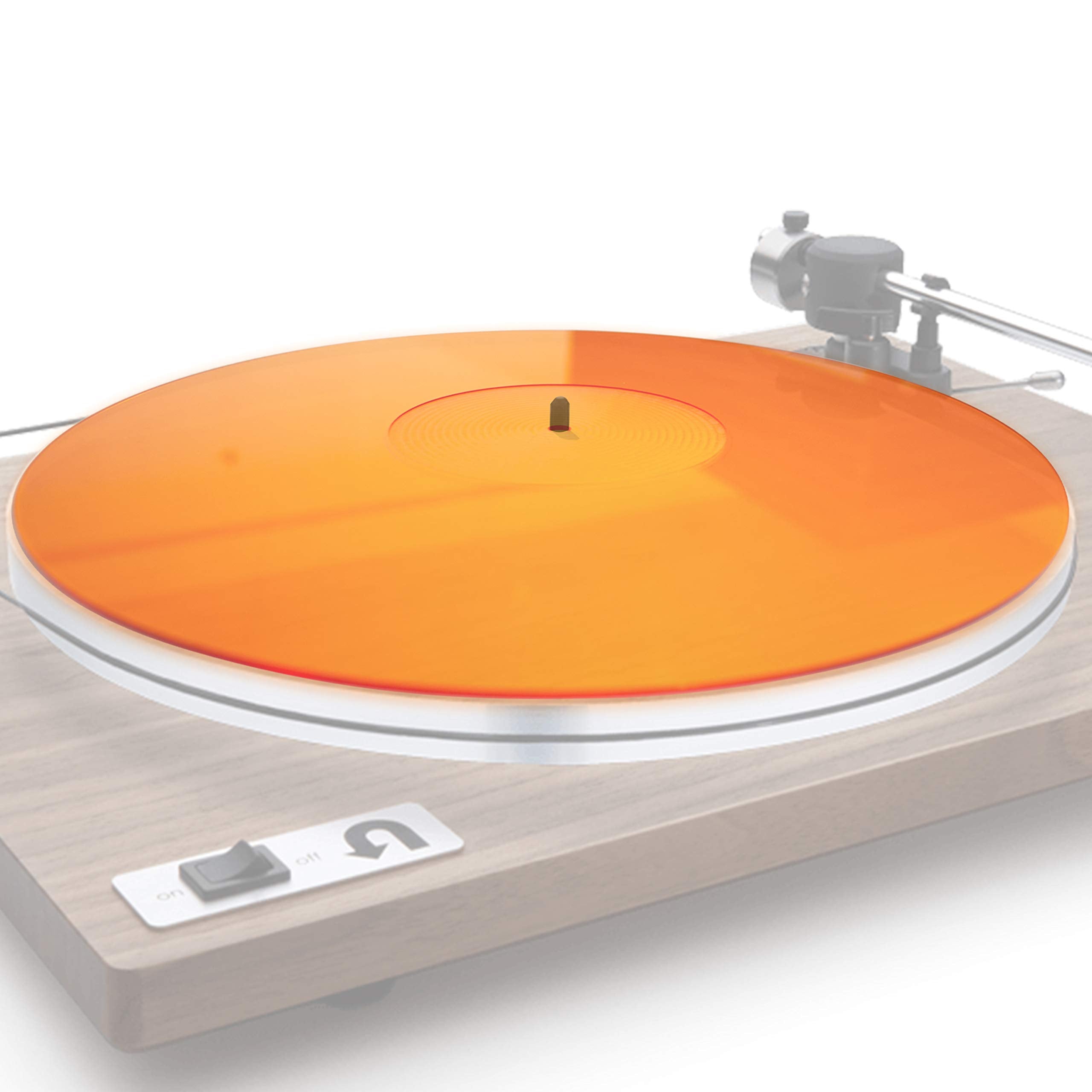 Terrific Tune - Acrylic Turntable Slipmat For Vinyl Lp Record Players - Transparent Platter Mat - Anti-Static And 2.7Mm Thicknes