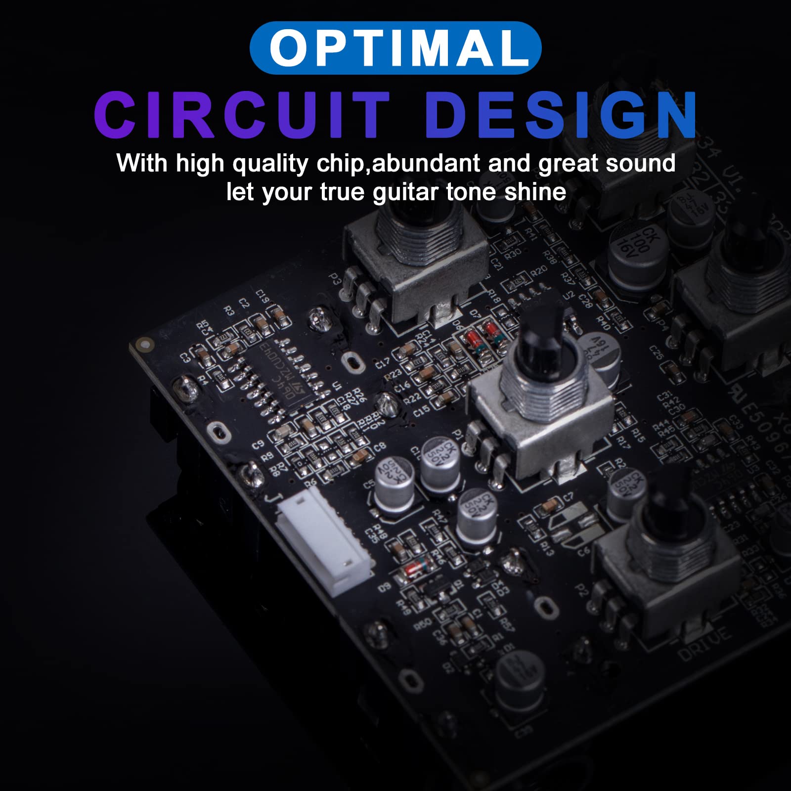 Maximum Guitar Pedal, Overdrive Dual Channel Pedal Clean, and Wild Effect for Electric Guitar