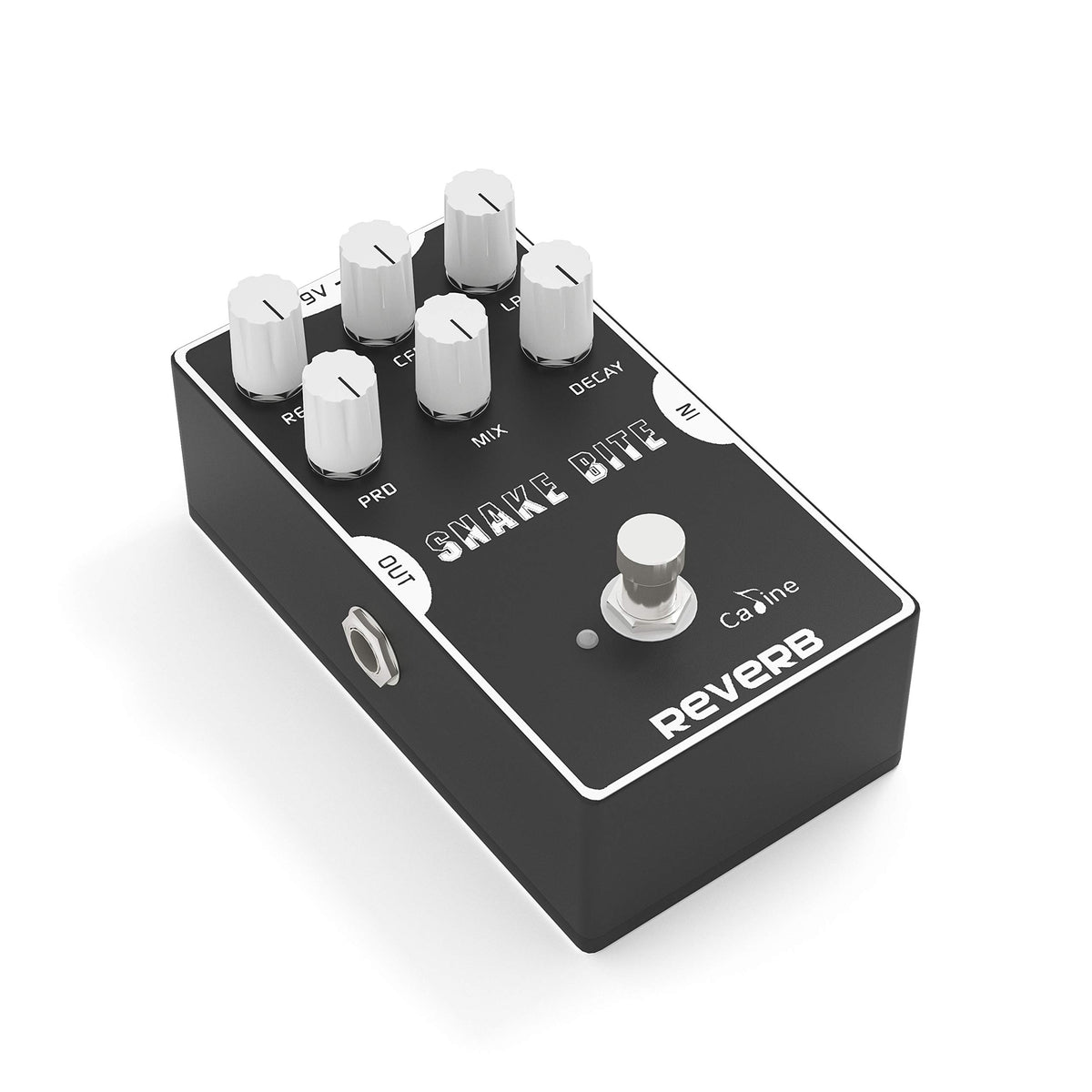Caline Digital Reverb Pedal Guitar Effects Pedal With True Bypass Aluminum Alloy Housing Snake Bite Cp-26 Hall Reverb