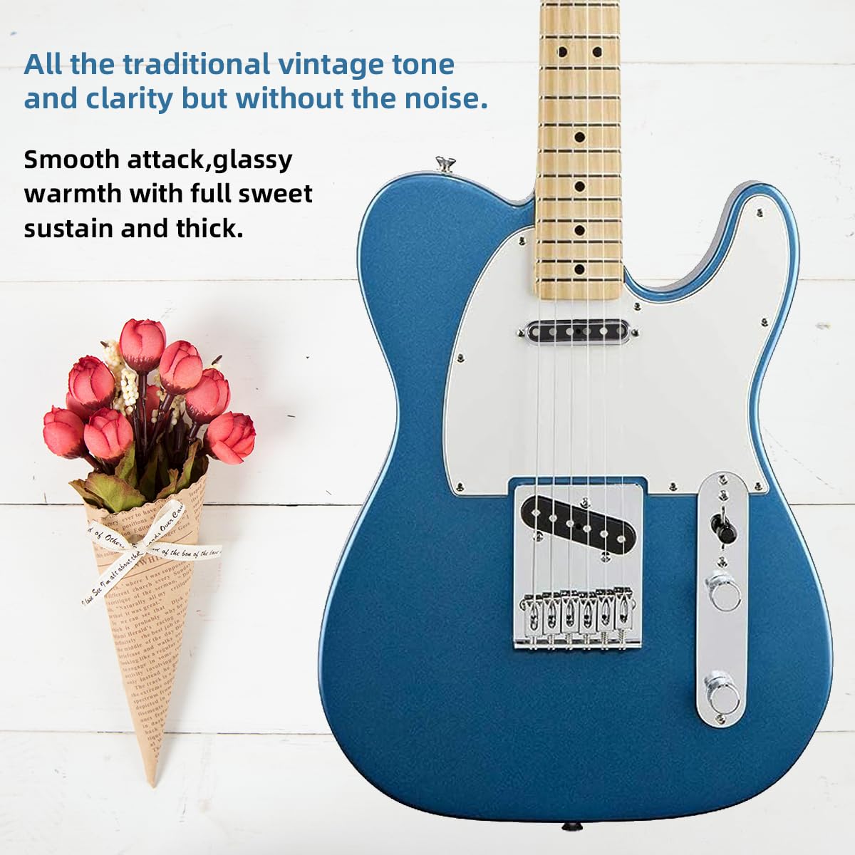 Ogdni Alnico 5 Tele Bridge Pickup & Neck Pickup Tele Pickup Set Fit Telecaster Guitar Part