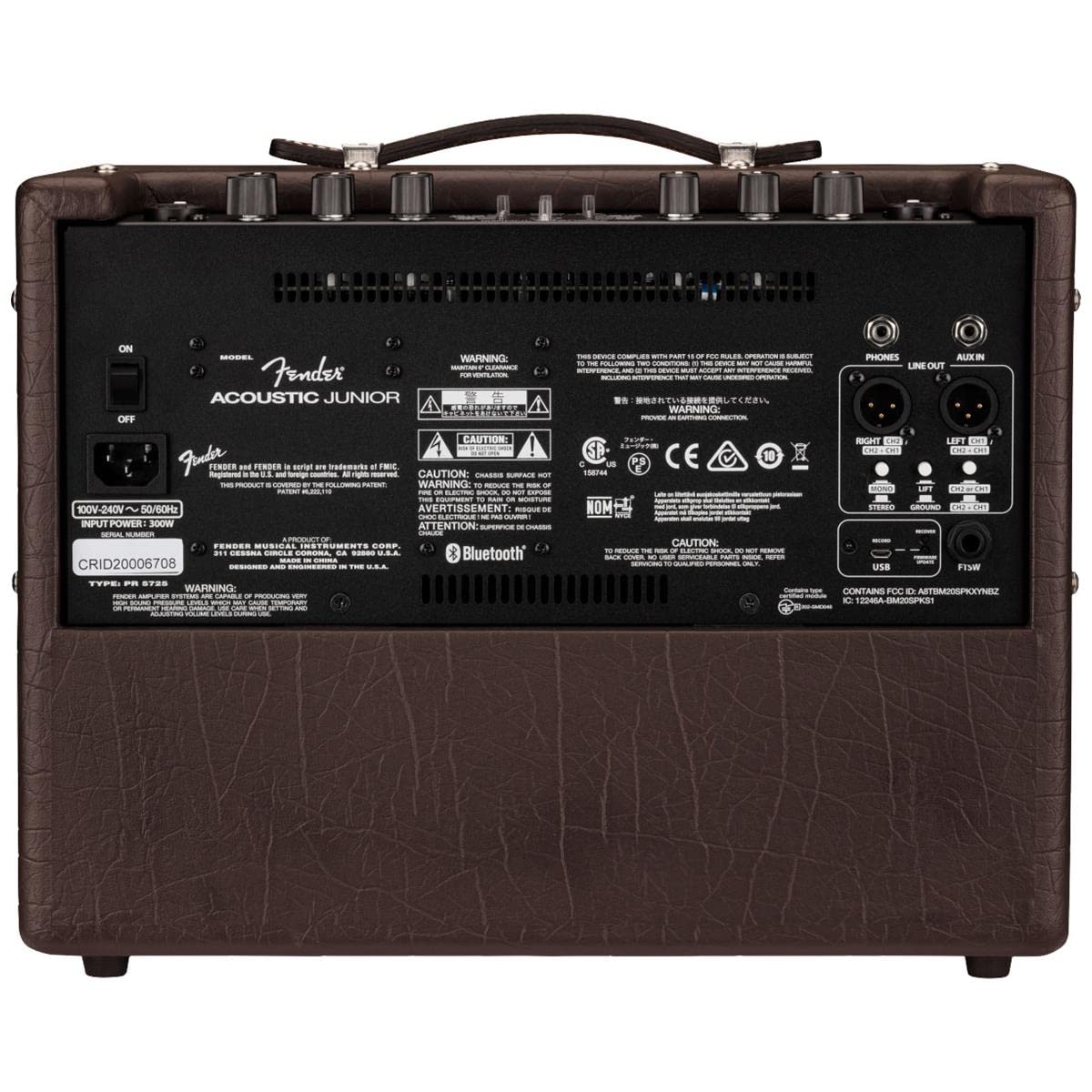 Fender Acoustic Junior Guitar Amplifier, with 2-Year Warranty