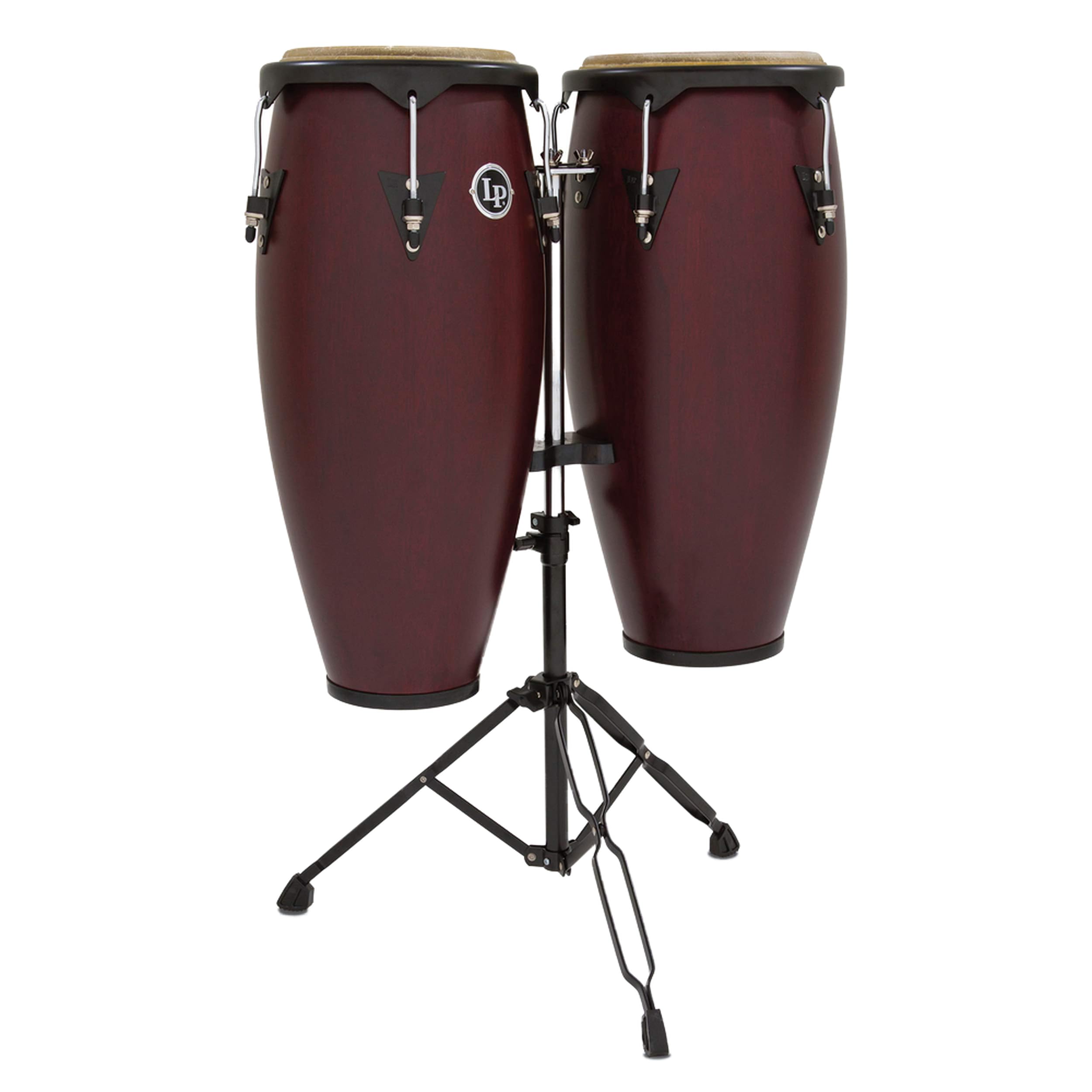 Latin Percussion LP City Wood Congas 10 & 11 Set - Dark Satin Finish