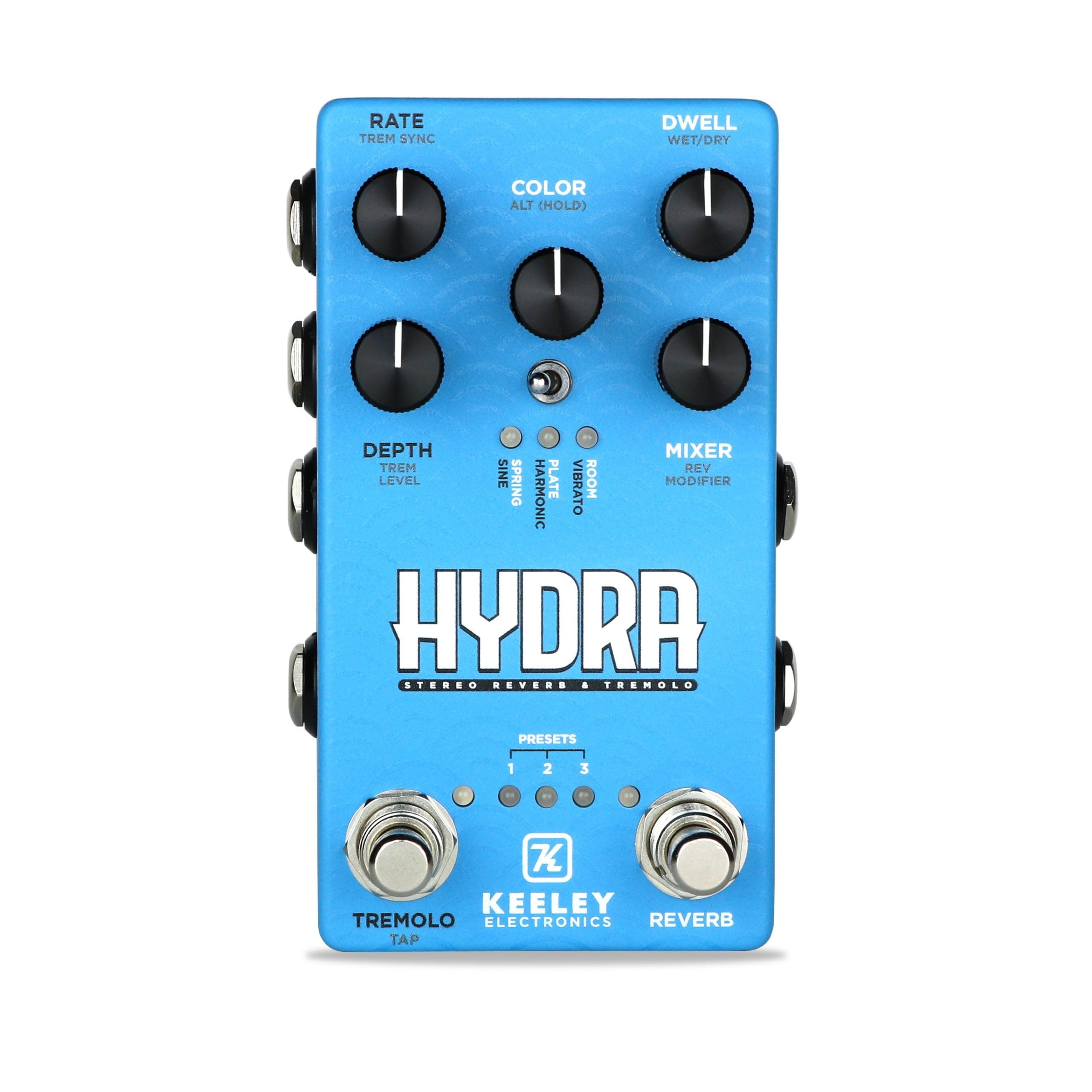 Keeley Hydra Stereo Reverb and Tremolo Pedal