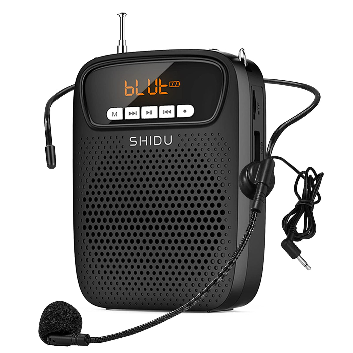 Portable Mini Voice Amplifier Wired Headset Microphone Speaker Set for ...