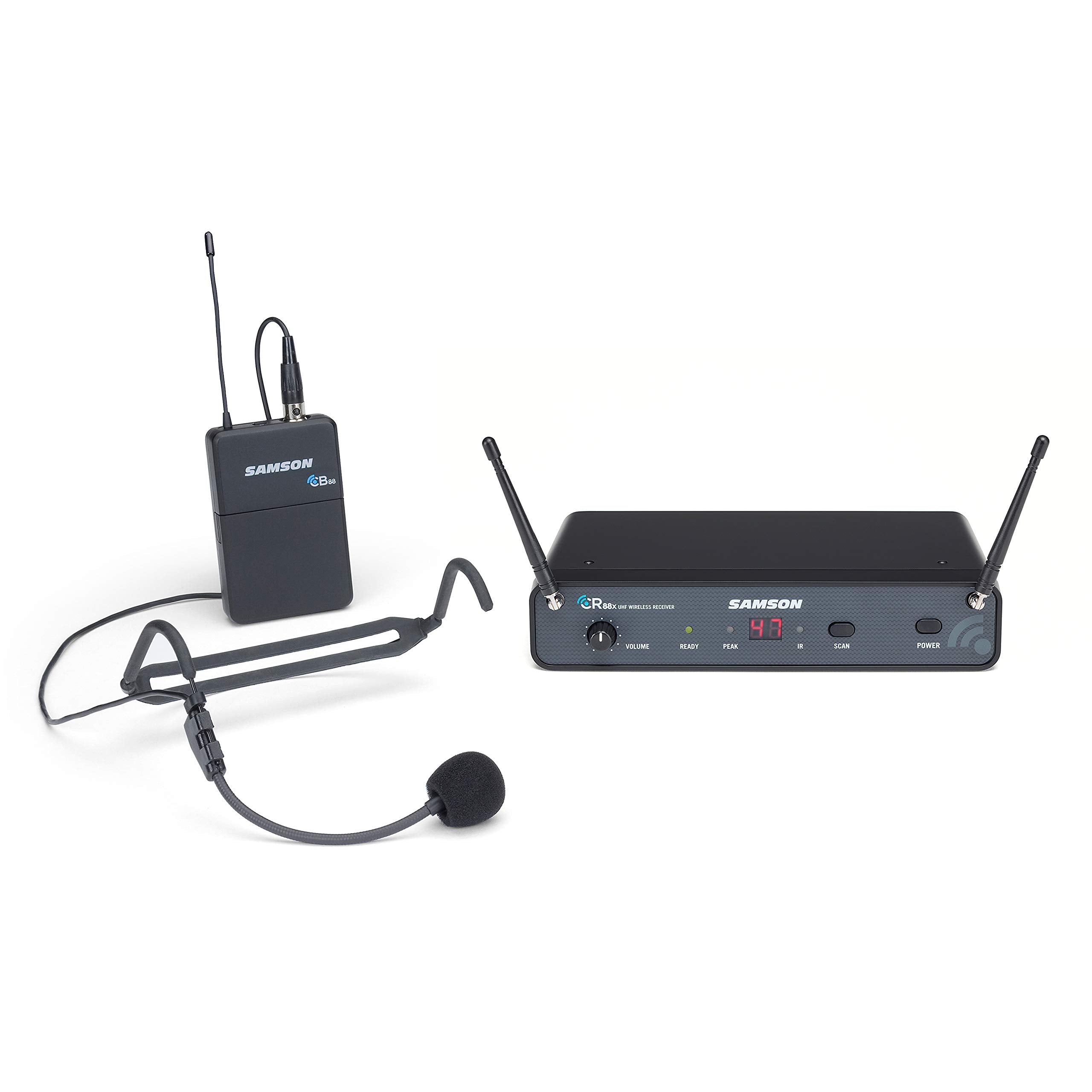 Samson Technologies Concert 88X Headset Wireless System With Hs5 Headset Microphone (D Band) (Swc88Xbhs5-D),Black