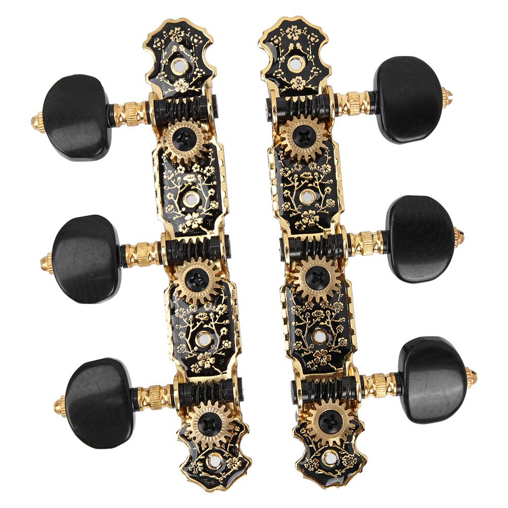 Guitar Tuning Pegs, Knobs Tuning Keys Machine Heads Replacement 3L3R String Tuner Exquisite Tuning Fast And Accurately Enclosed