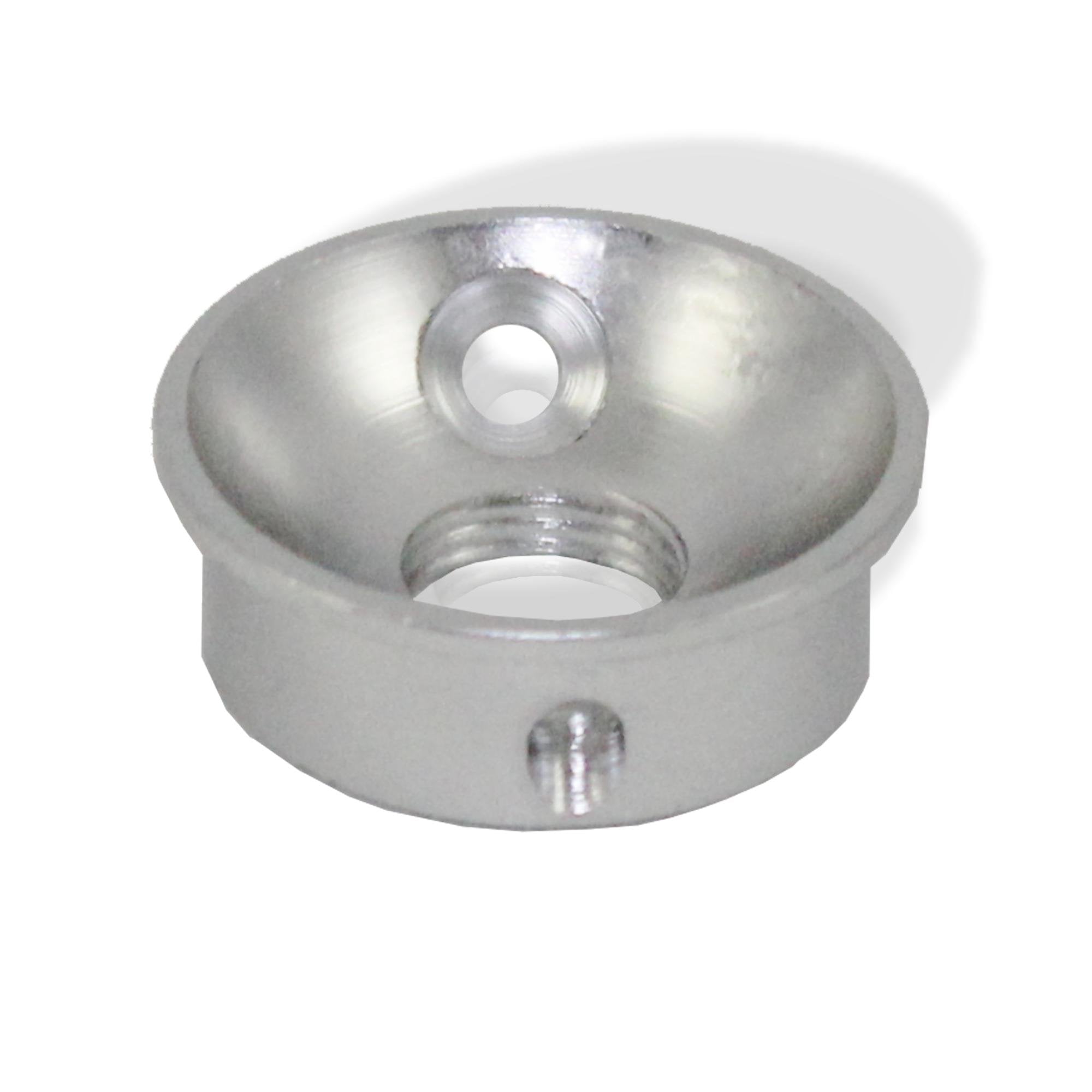 Jack Cup, 7/8, Socket, Silver with Switchcraft Jack and Screws