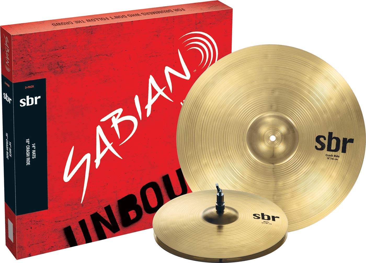 Sabian Cymbal SBr series 2 Pack Set (14 & 18) SBR5002
