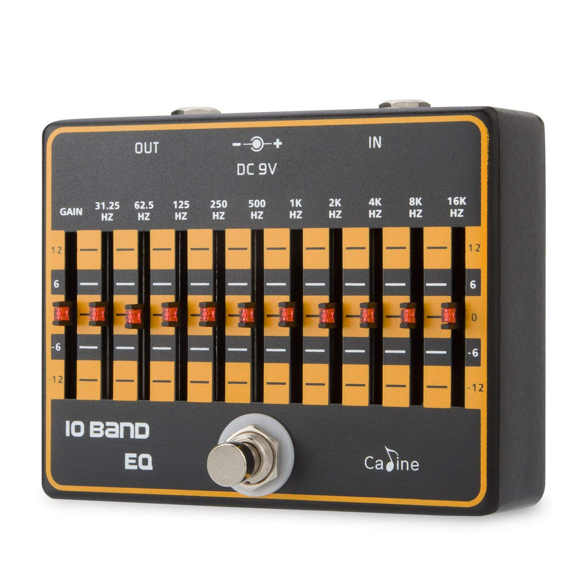 Caline Usa, Cp-24 10-Band Eq Equalizer Guitar Effects Pedal