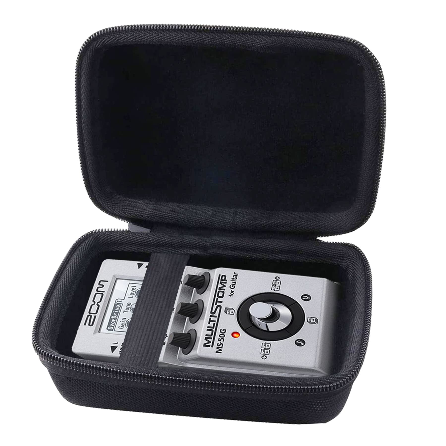 Jinmei Hard Eva Carrying Case Compatible With For Flamma Fs01-Fs07Guitar Delay Pedal/Zoom Ms-70Cdr/Ms-60B/Ms-50G Multistomp Guit