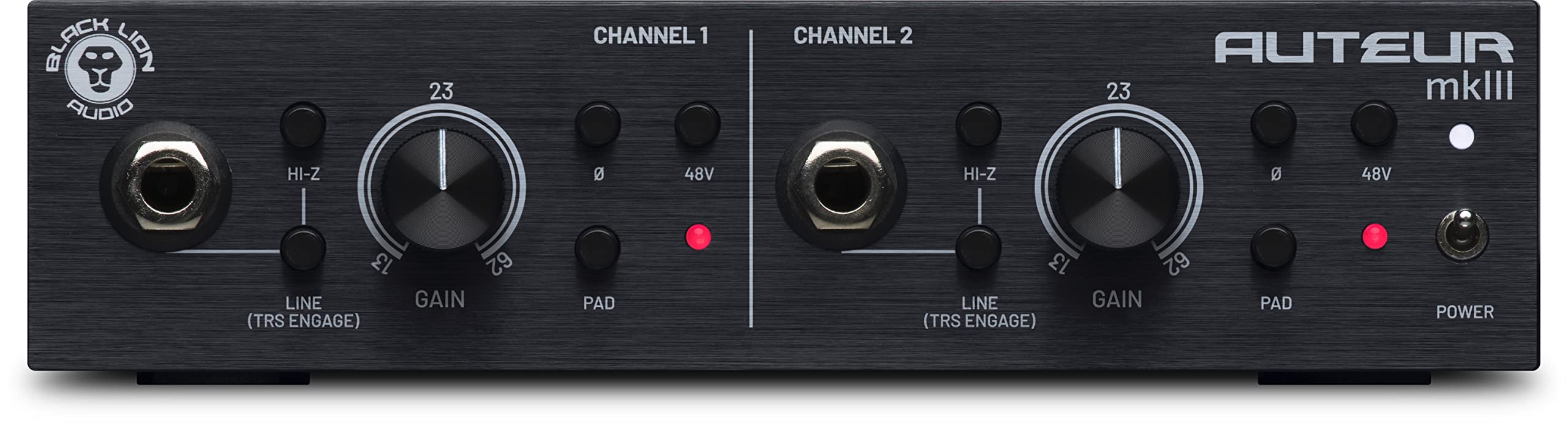 Black Lion Audio Auteur Mk3 Dual Channel Microphone Preamp