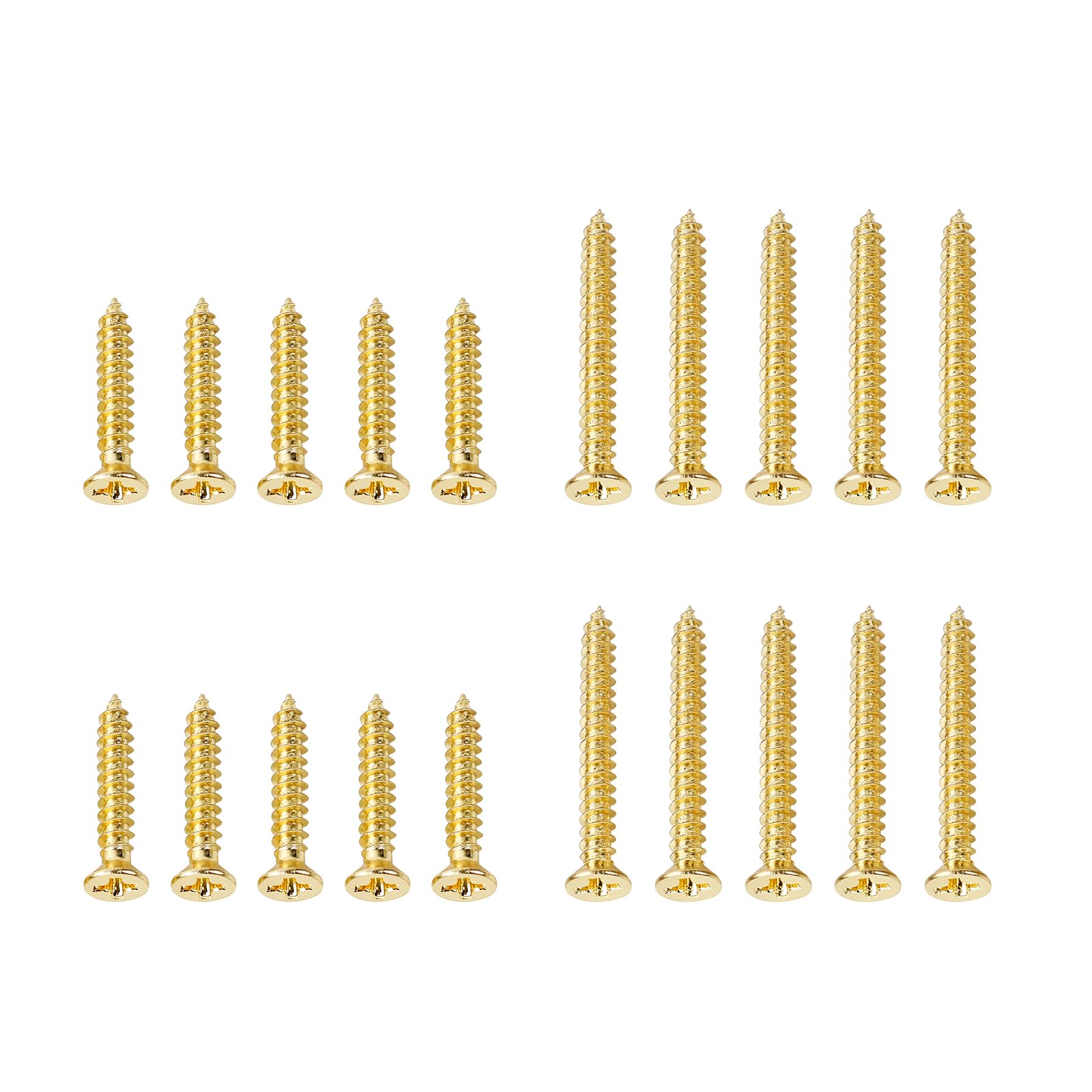 Banworks Imperial Guitar Humbucker Pickup Frame Mounting Screws Set Flat Head Countersunk Pickup Ring Mounting Screws Kit for Gi