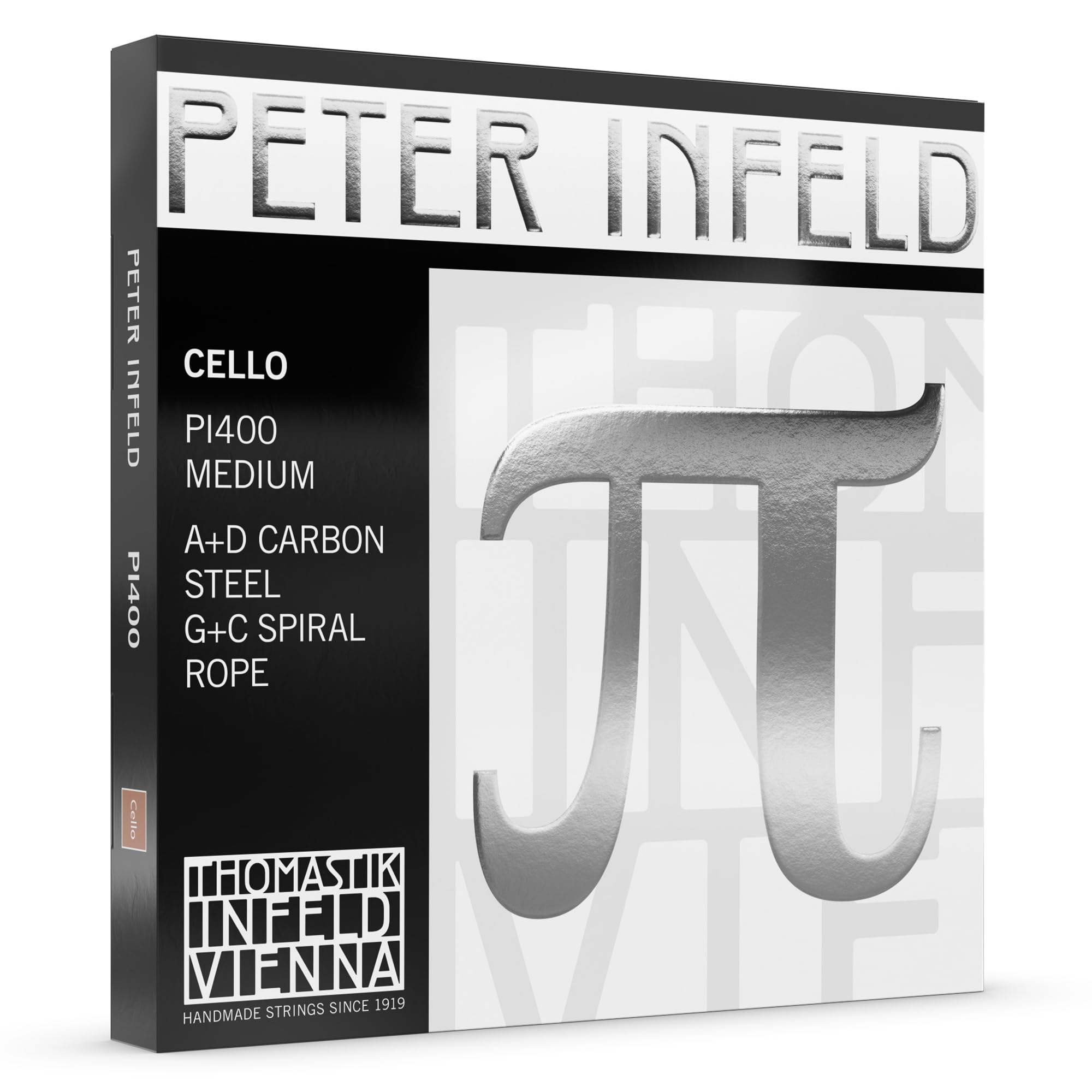 Thomastik-Infeld Peter Infeld Cello Set - Set of Medium Tension Strings with 4/4 Scale - Durable Cello Strings Set Featuring a B