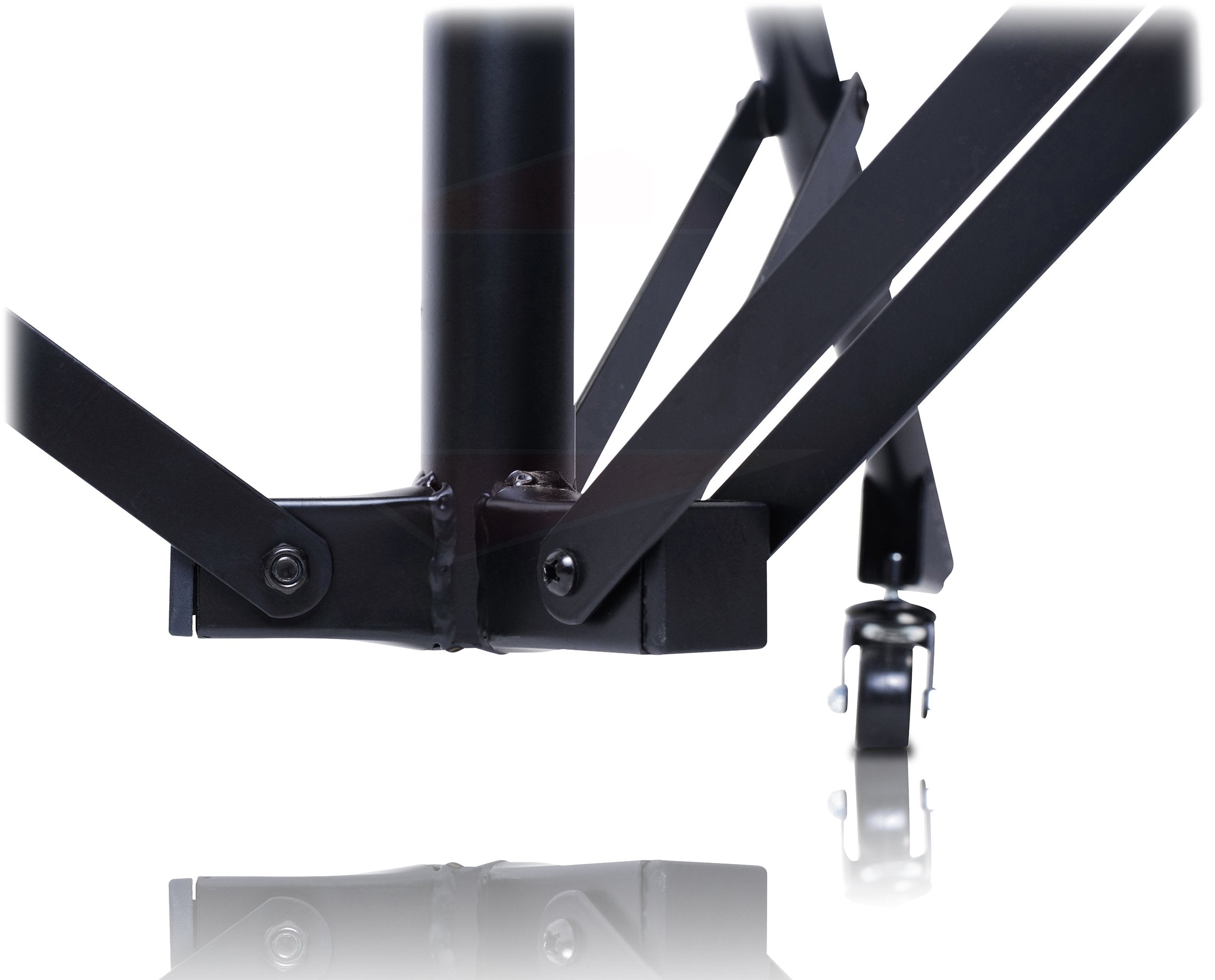 GRIFFIN Professional Studio Microphone Boom Stand with Casters | Extended Height Recording Mic Holder Tripod on Wheels | Tall Te