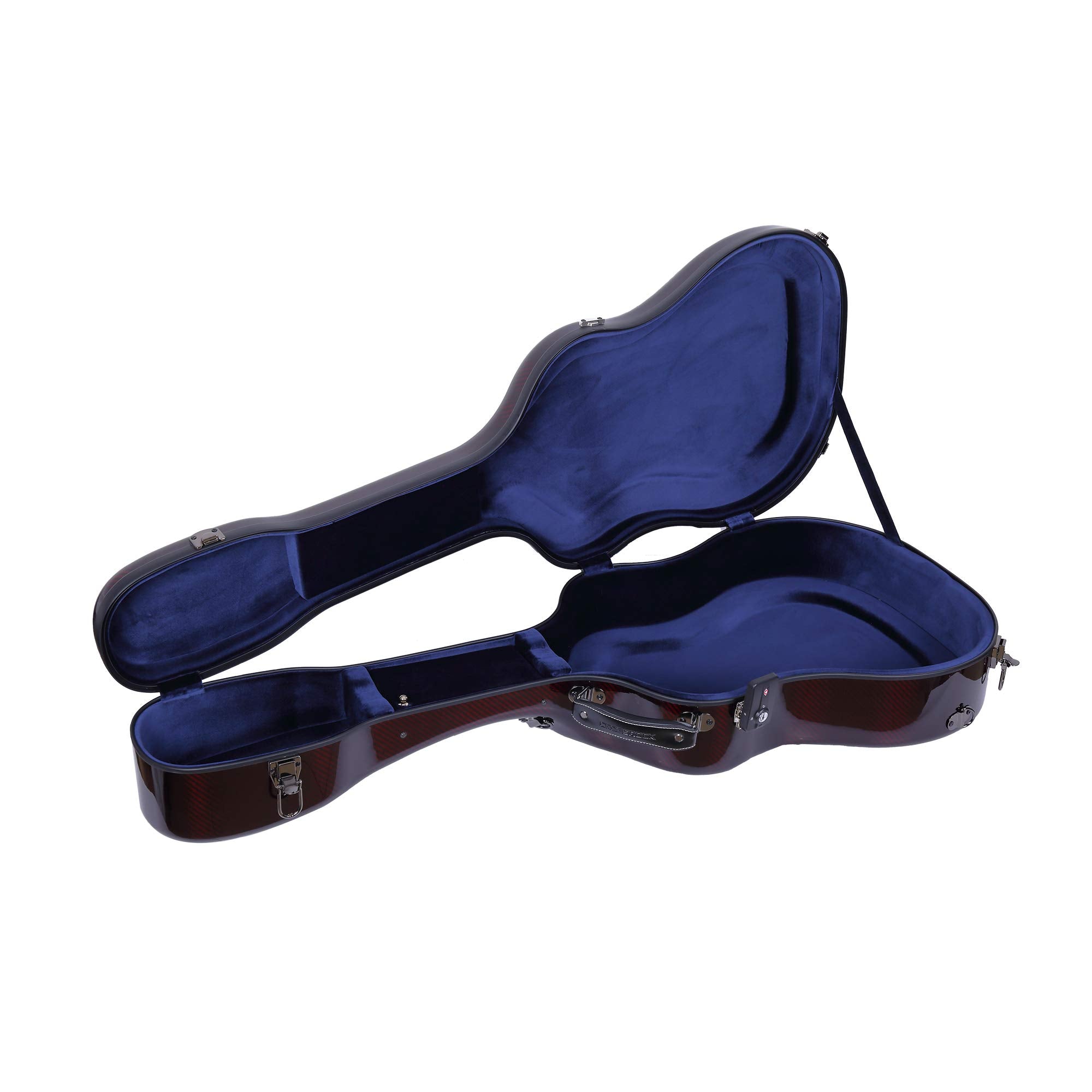 Crossrock Dreadnought Acoustic Guitar Flight Case, 100% Carbon Fiber Hard Shell with Backpack and Protective Cover(CRF6020DRD)