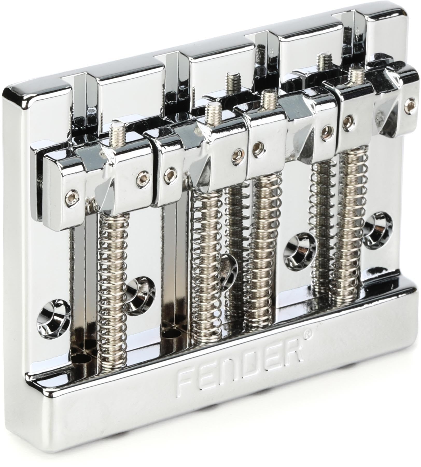 Fender Himass 4-String Bass Bridge Assembly With Zinc Saddles - Chrome