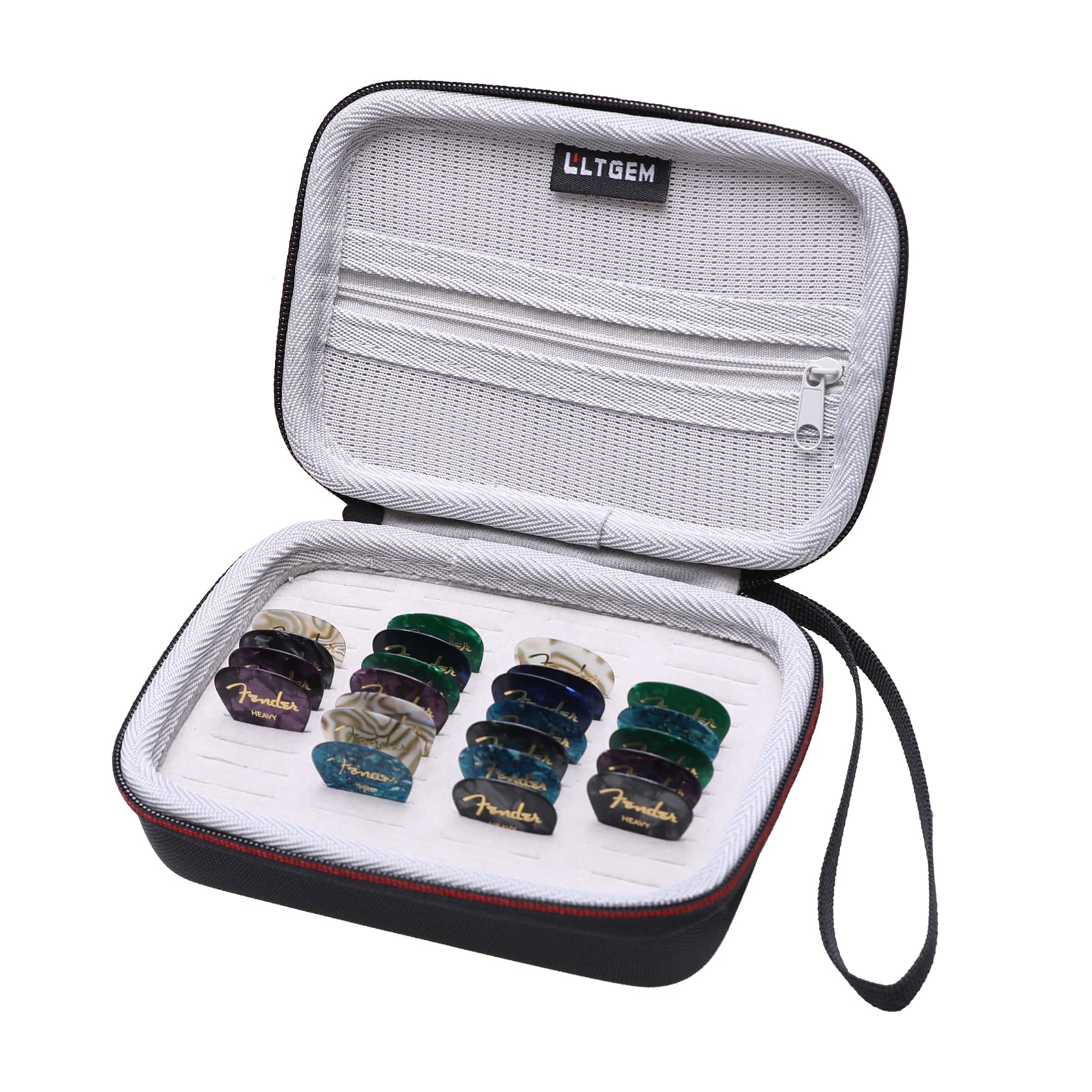 Ltgem Eva Hard Case For Guitar Pick Holder , Waterproof & Shock-Absorbent Design - Travel Protective Carrying Storage Bag