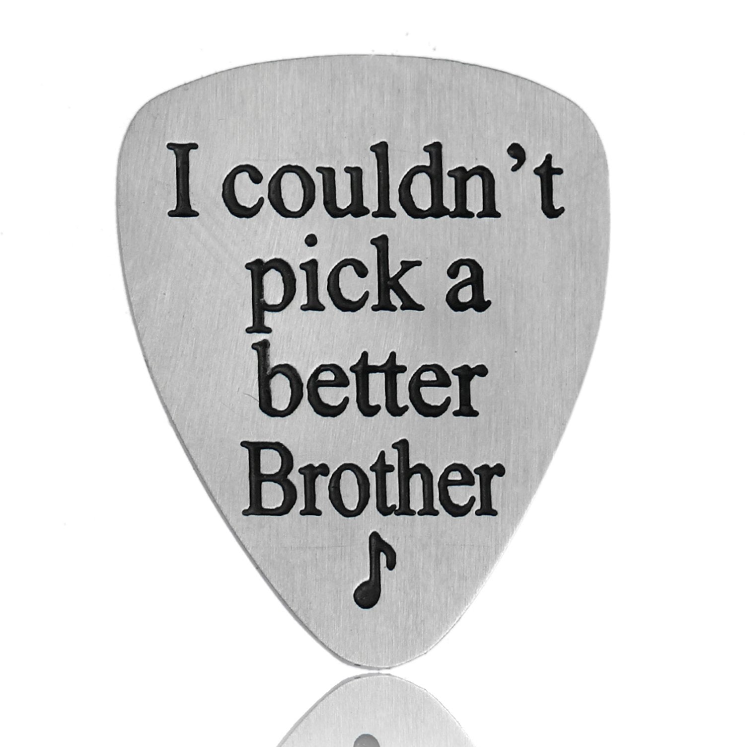 I Couldnt Pick A Better Brother Musical Guitar Pick Men Jewelry Gift For Brother