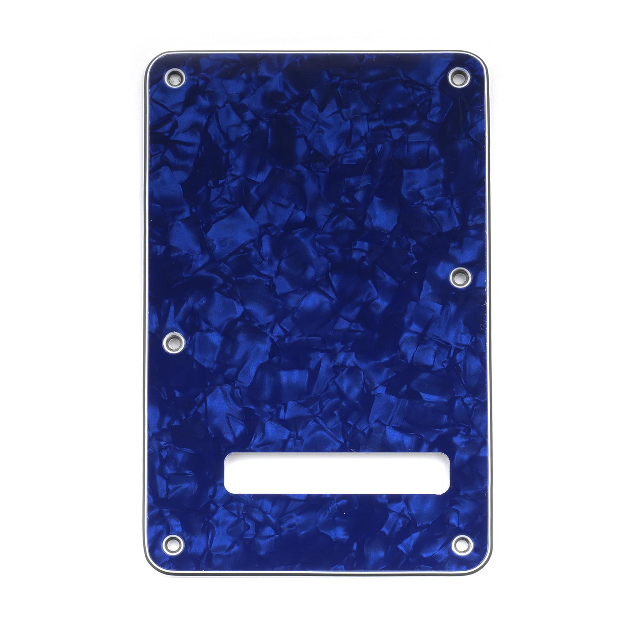 Musiclily 6 Hole Strat Back Plate Tremolo Cavity Cover Backplate for Fender USA/Mexico Made Standard Stratocaster Modern Style E