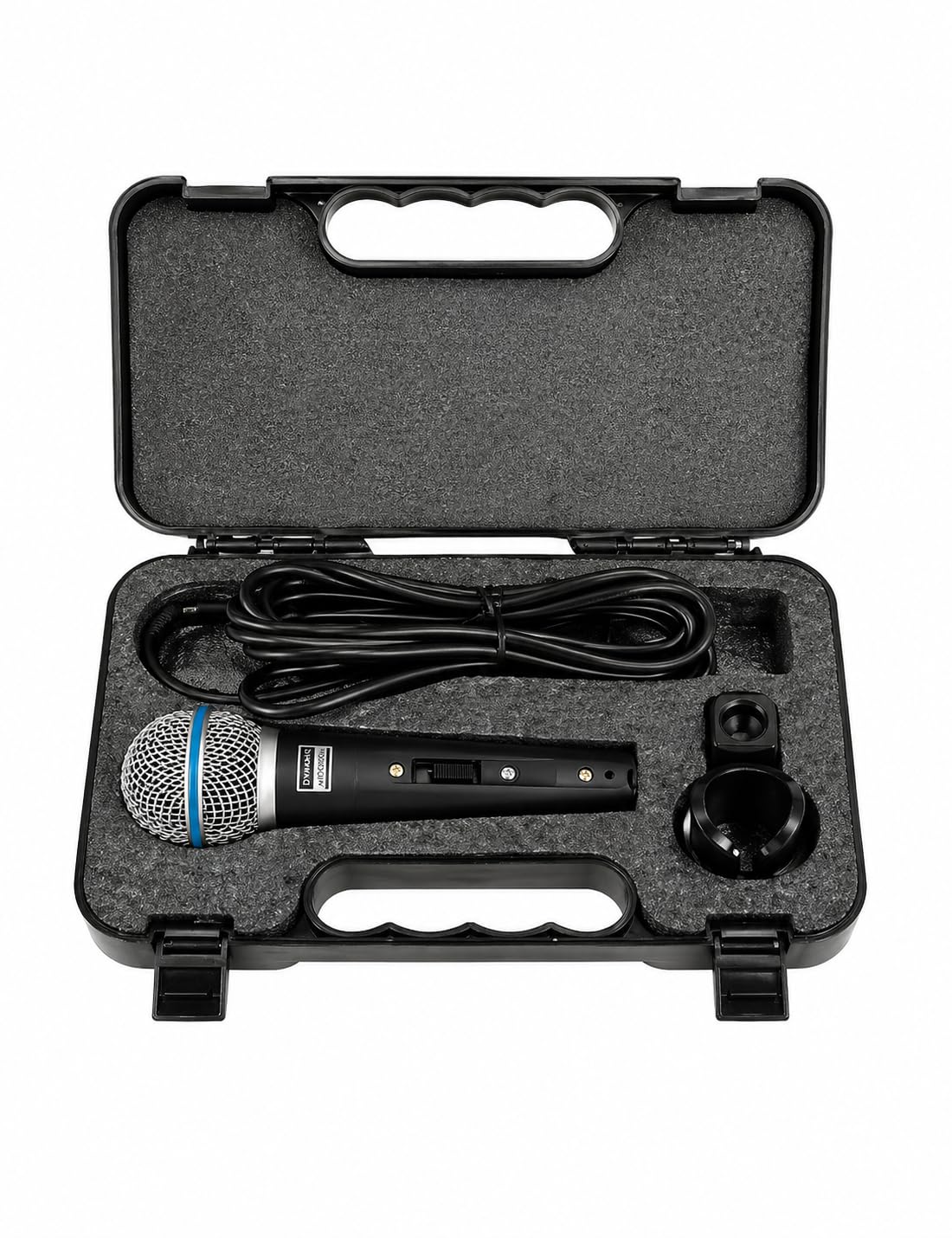 Dm58 Professional Dynamic Wired Microphone With Cable And Carry Case, Uni-Directional, For Singing, Karaoke And Stage Use