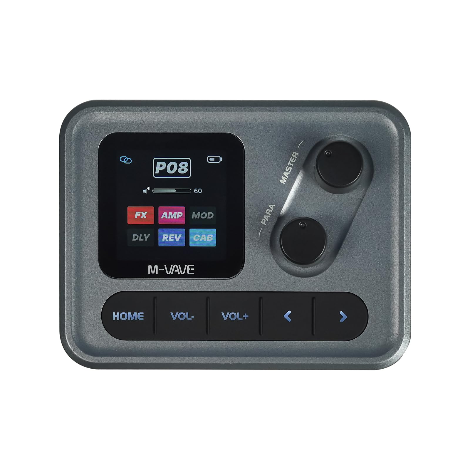 M-VAVE Pocket AMP Effect Pedal Guitar Bass 6 Modules 80+ Built-in Presets Acoustic Effects Chorus Delay Reverb IR CAB Modulation