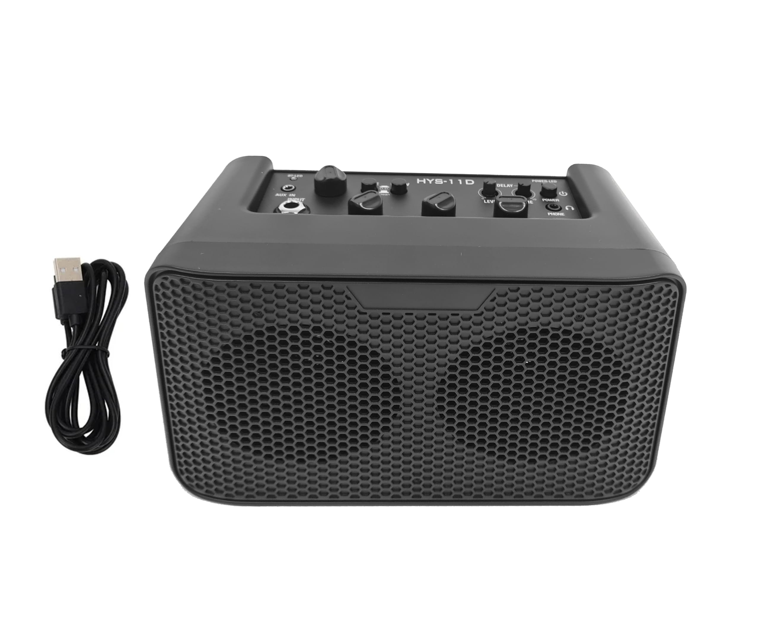 Softline Pro Sp Hsy-11D Bk Electric Semi Acoustic Guitar Amplifier 10W Output Bt Portable Amp Speaker With Delay Effect 3.5Mm Ea