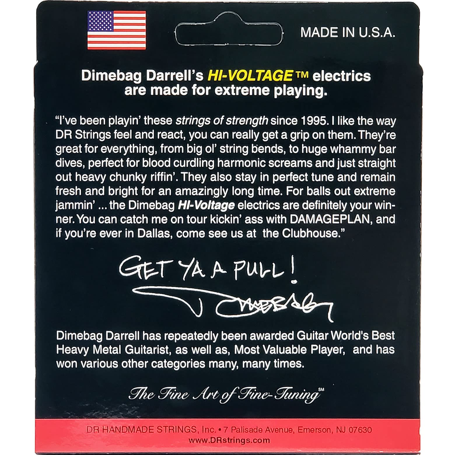 DR Strings Electric Guitar Strings, Dimebag Darrell Signature, Treated Nickel-Plated, 9-42