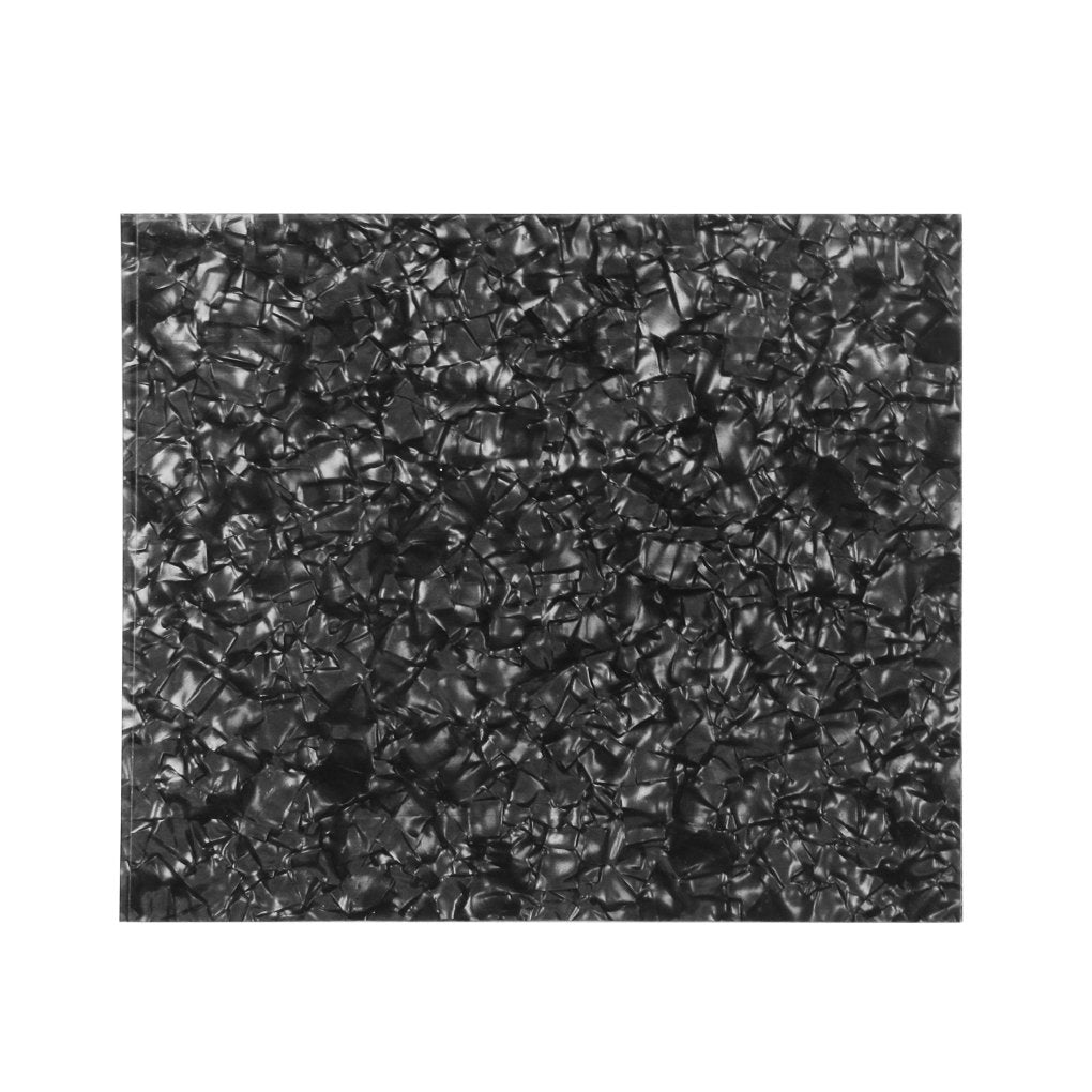 FLEOR 20x17cm Acoustic Pickguard Blank Material Self Adhesive Guitar Pick Guard Scratch Plate Sheet, Black Pearl