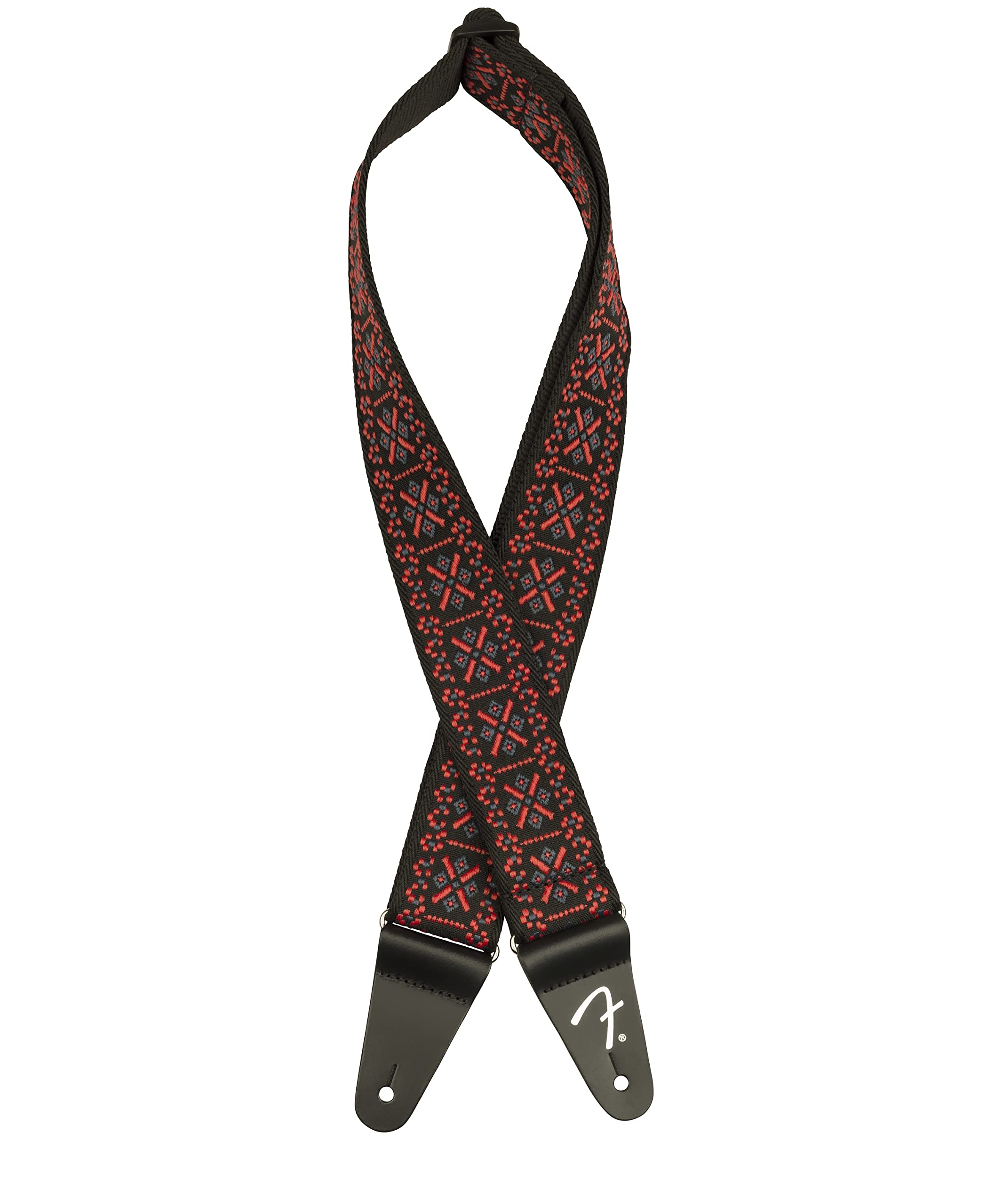Fender Pasadena Woven Strap, 2In, Lattice Red