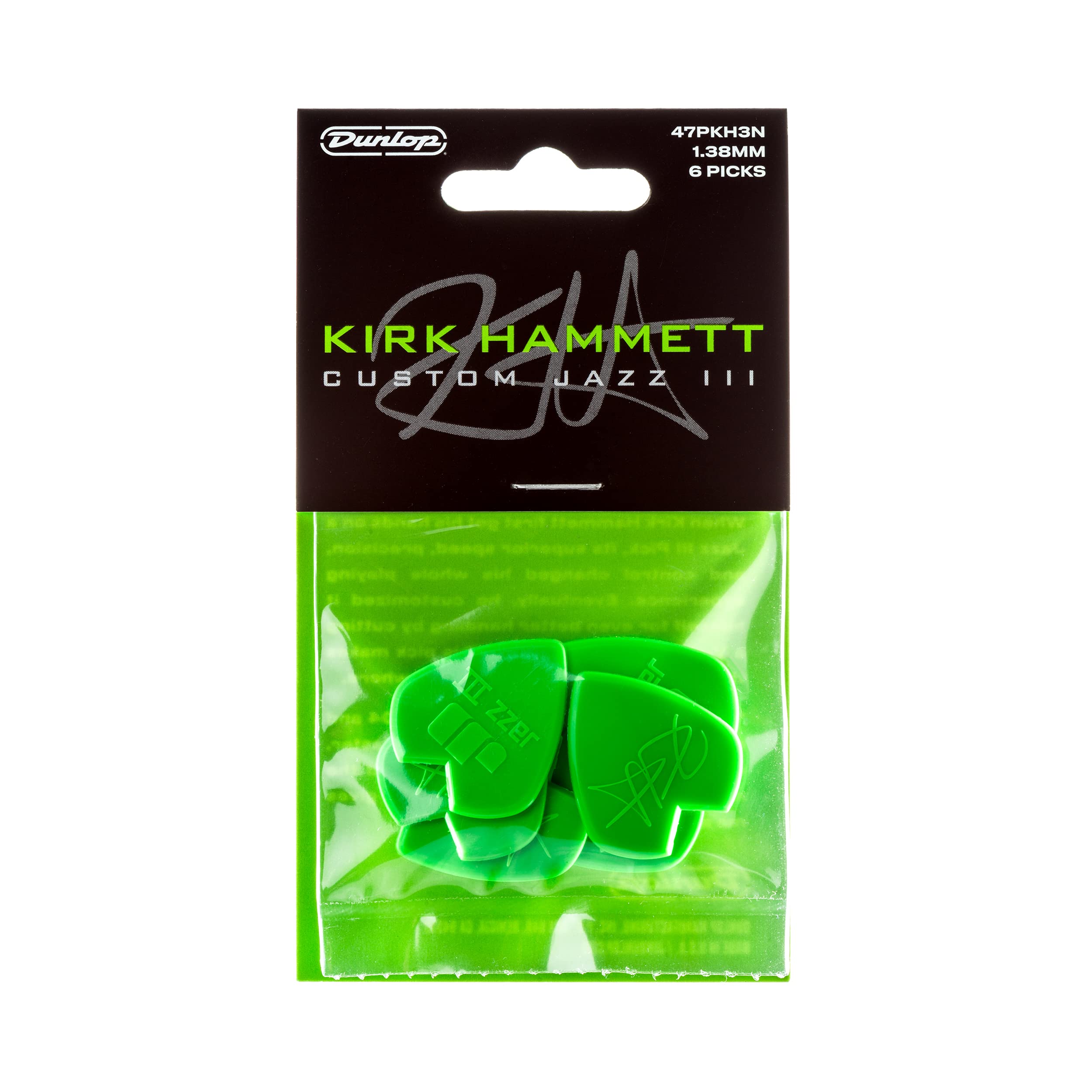 Dunlop Kirk Hammett Signature Jazz Iii (Pack Of 6) (47Pkh3N)