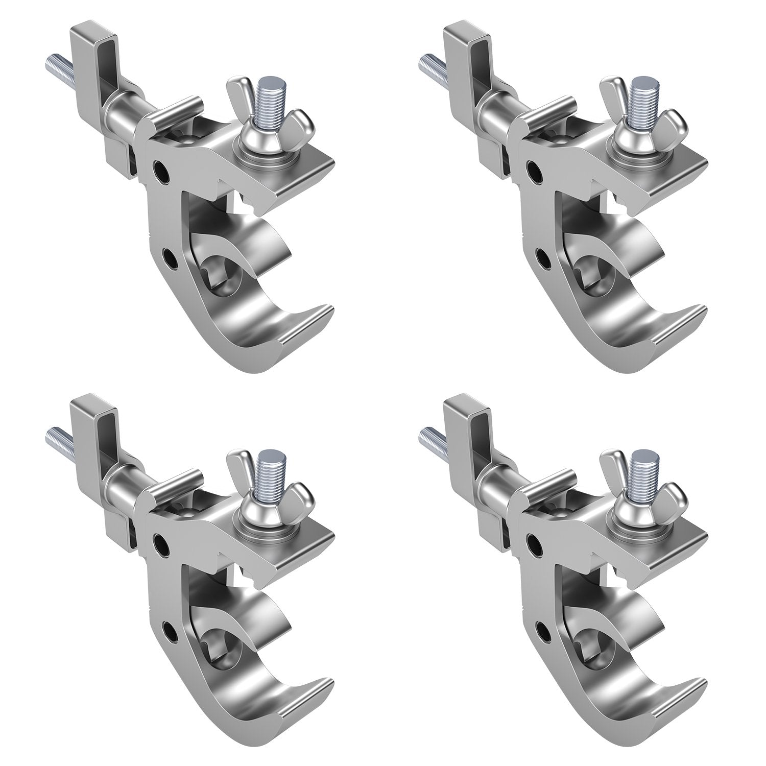 MFL. Heavy Duty Truss Clamp, 330 lb Aluminum Alloy DJ Light Clamps, Fits 1.5-2.0 Inch Truss for Stage Lighting Projector Par Lig