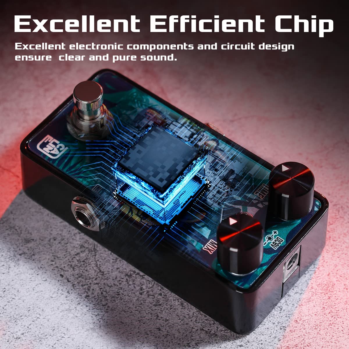 Caline Mini Guitar Delay Pedal G Series G009 Analog Delay Effects Pedal Offering Warm Crunchy Vintage Repeats for Electric Guita