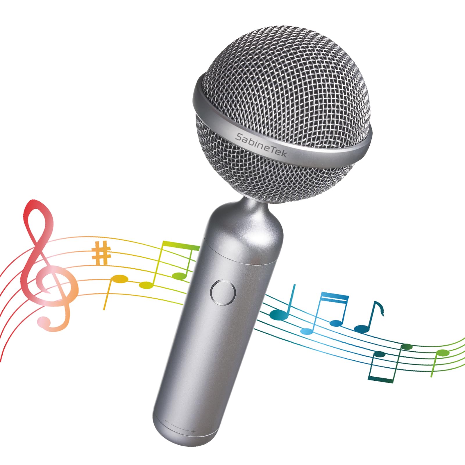 SabineTek Wireless Bluetooth Karaoke Microphone,Multiple Sound Effects, chip Noise Reduction,Portable Handheld Mic Speaker for A