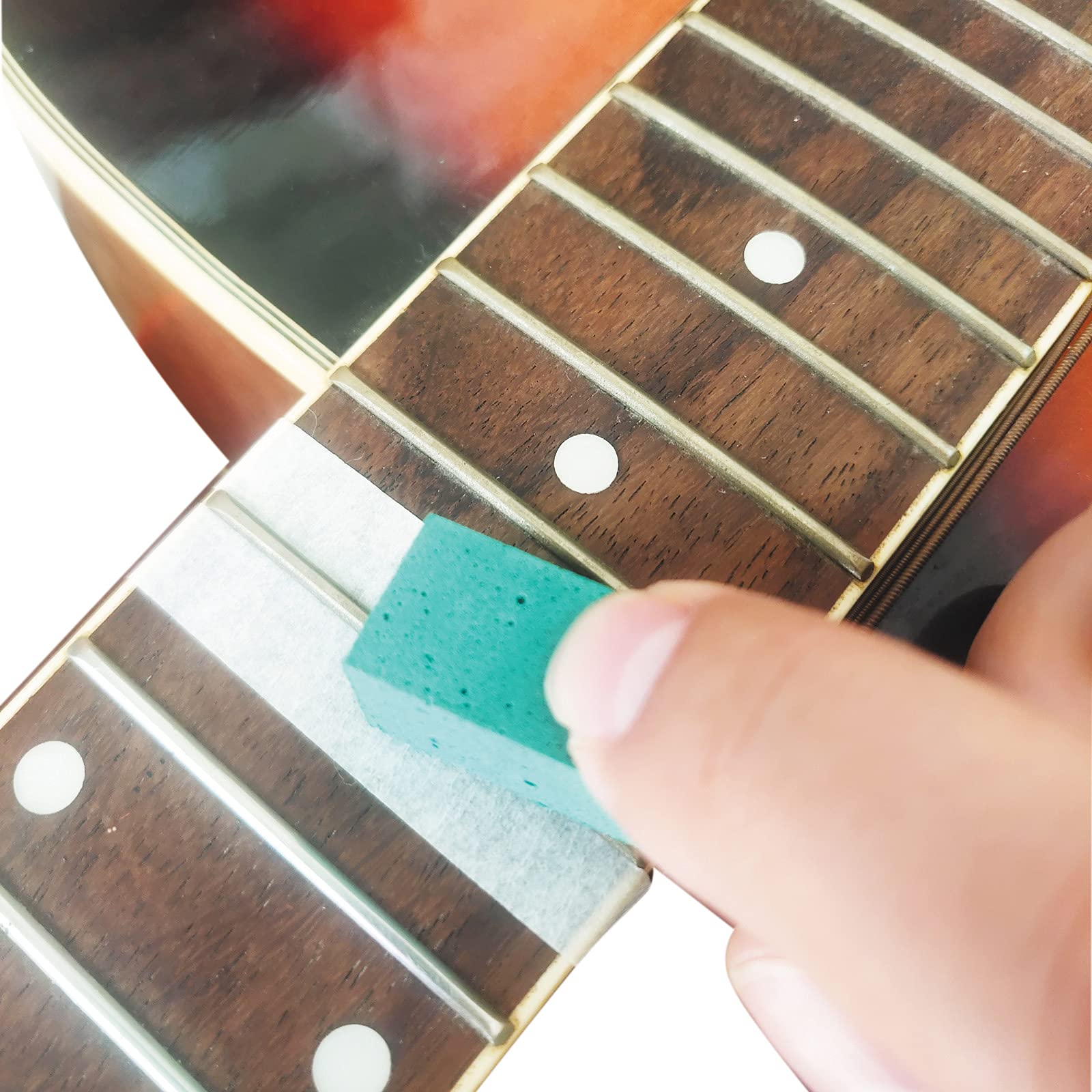 Baroque Guitar Fret Polishing Erasers Abraisive Rubber blocks Set of 3pcs Guitar Maintain Luthier Tool Kits Size on 180/400/1000