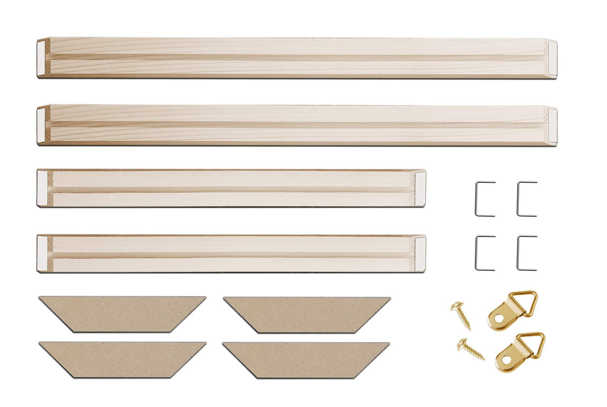 Diy Solid Wood Canvas Frame Kit 40 X44 Inch For Oil Painting  Wall Art - Customized Wooden Art Frames For Paintings  Canvases -