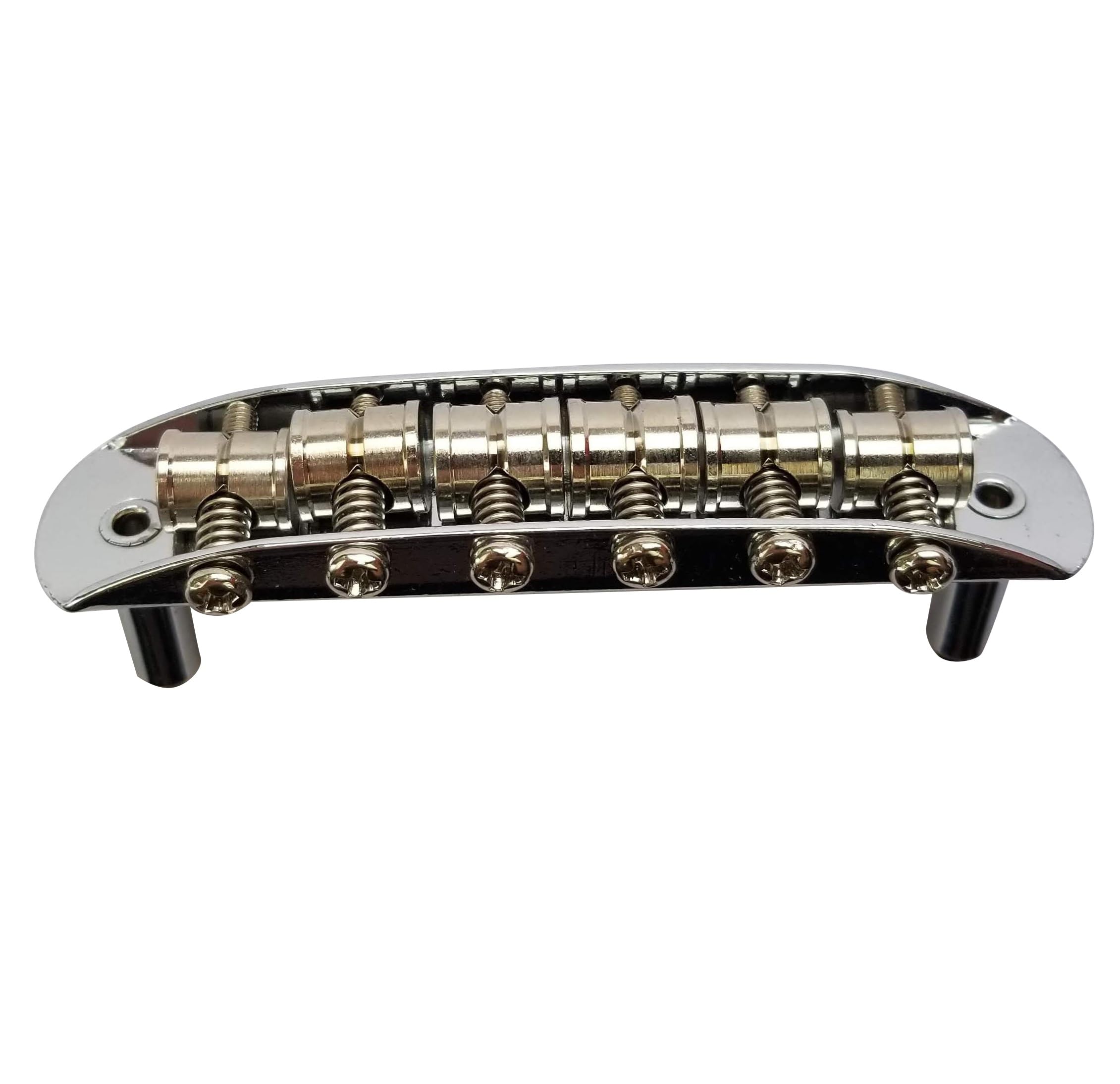 Mustang Bridge w/Large Saddles, 9.5 Radius, 52.5mm, For Fender Mustang, Jaguar, Jazzmaster- Chrome