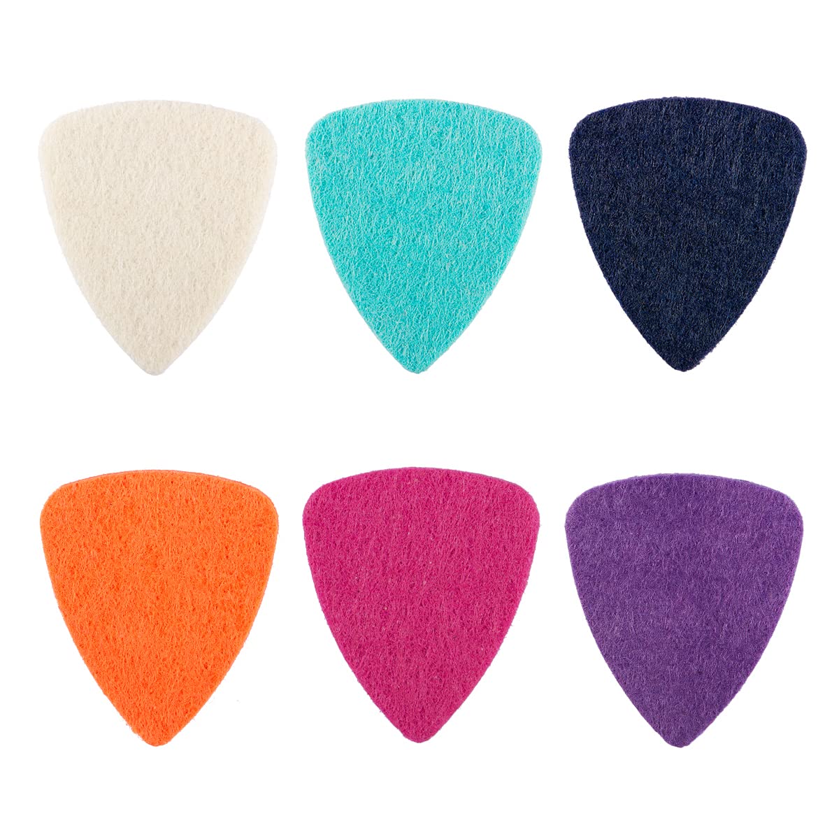 Ukulele Picks, 12Pack Felt Uke Picks for Acoustic Electric & Bass Guitars (3mm, Felt Picks 12Pack)