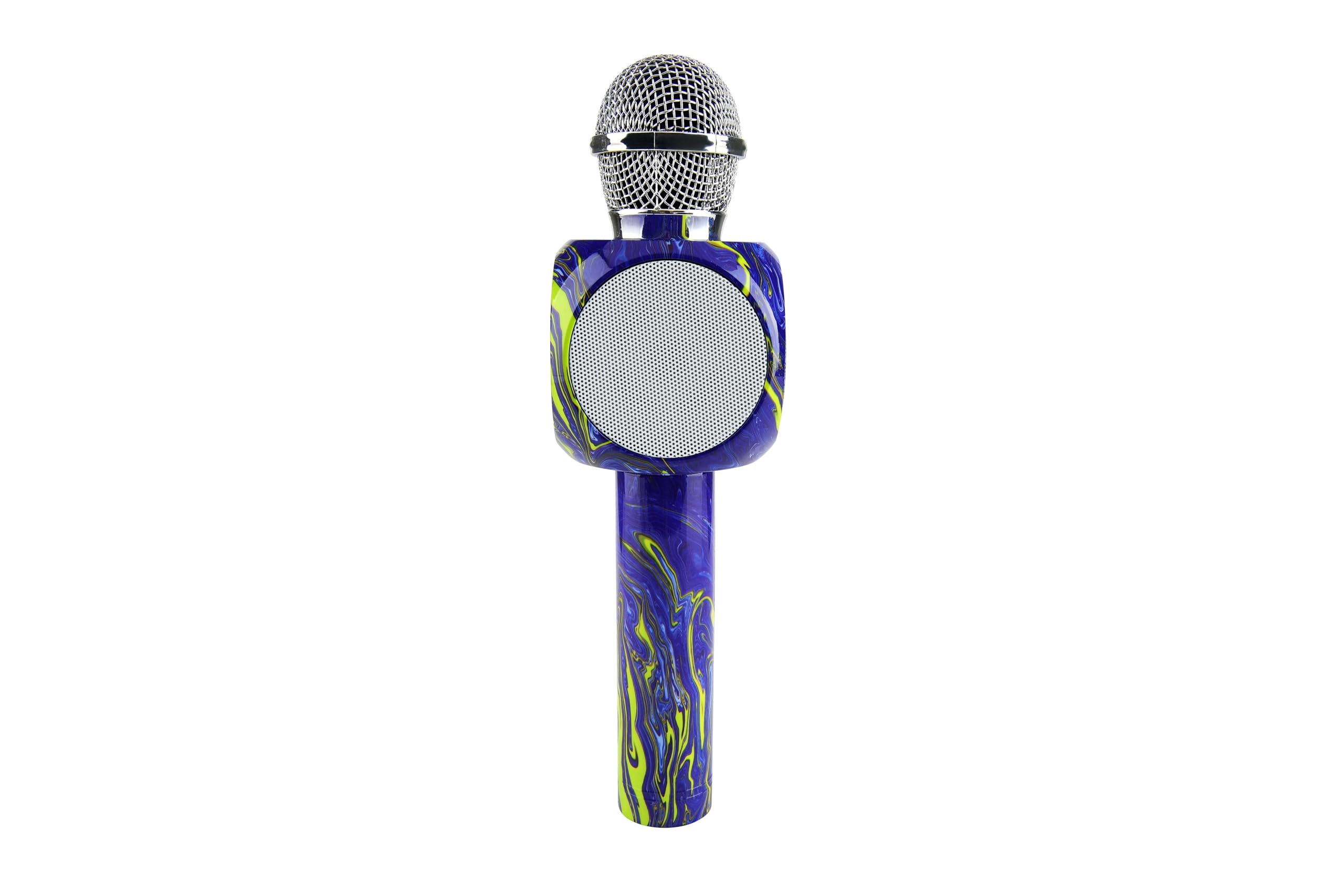 Wireless Express - Sing-Along Bling Bluetooth Karaoke Microphone and Bluetooth Stereo Speaker All-in-One (Swirl Purple)