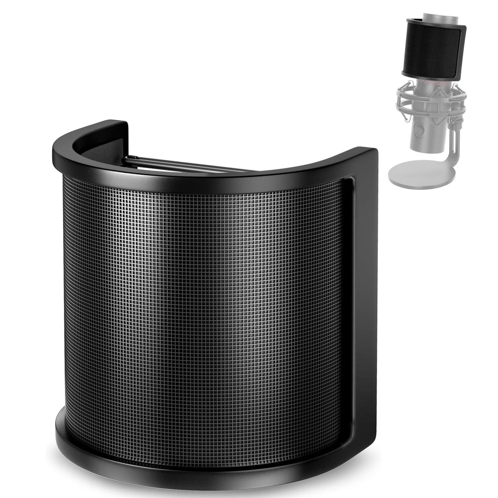 HyperX QuadCast2 Mic Pop Filter - Microphone Windscreen Mask Shield Compatible with HyperX QuadCast 2 USB Gaming Microphone