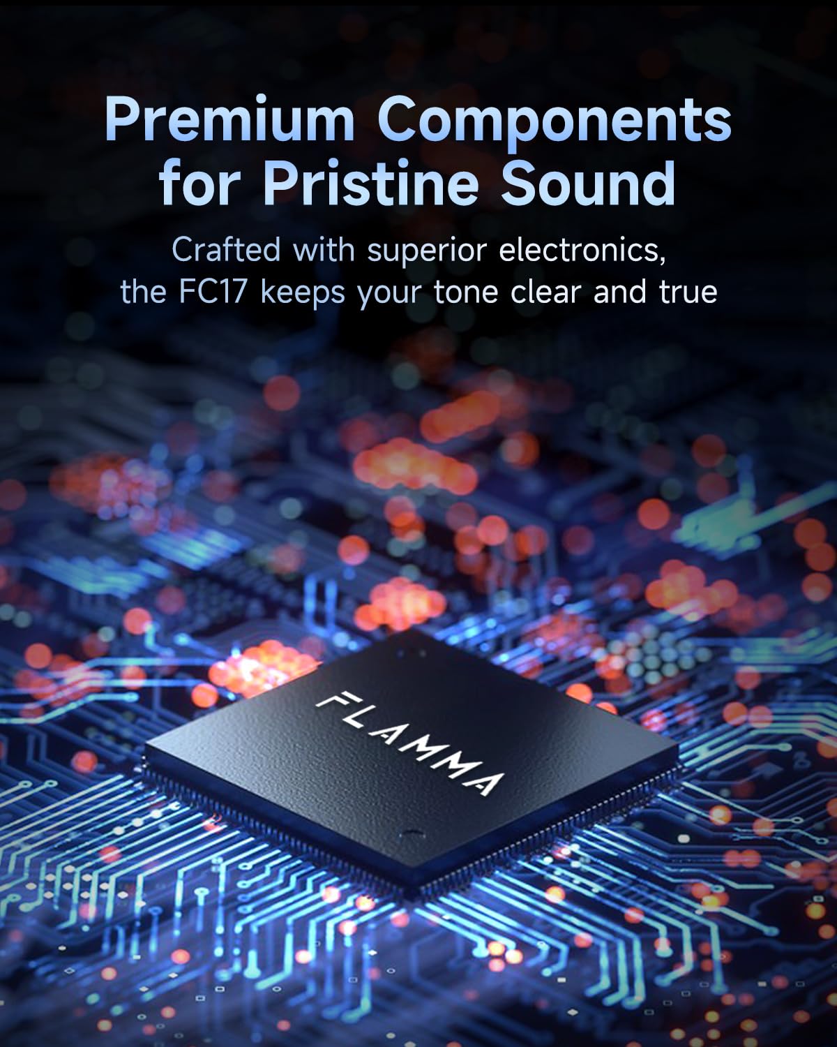 FLAMMA FC17 Analog Delay Pedal Vintage Delay Effects Electric Guitar Pedal True Bypass