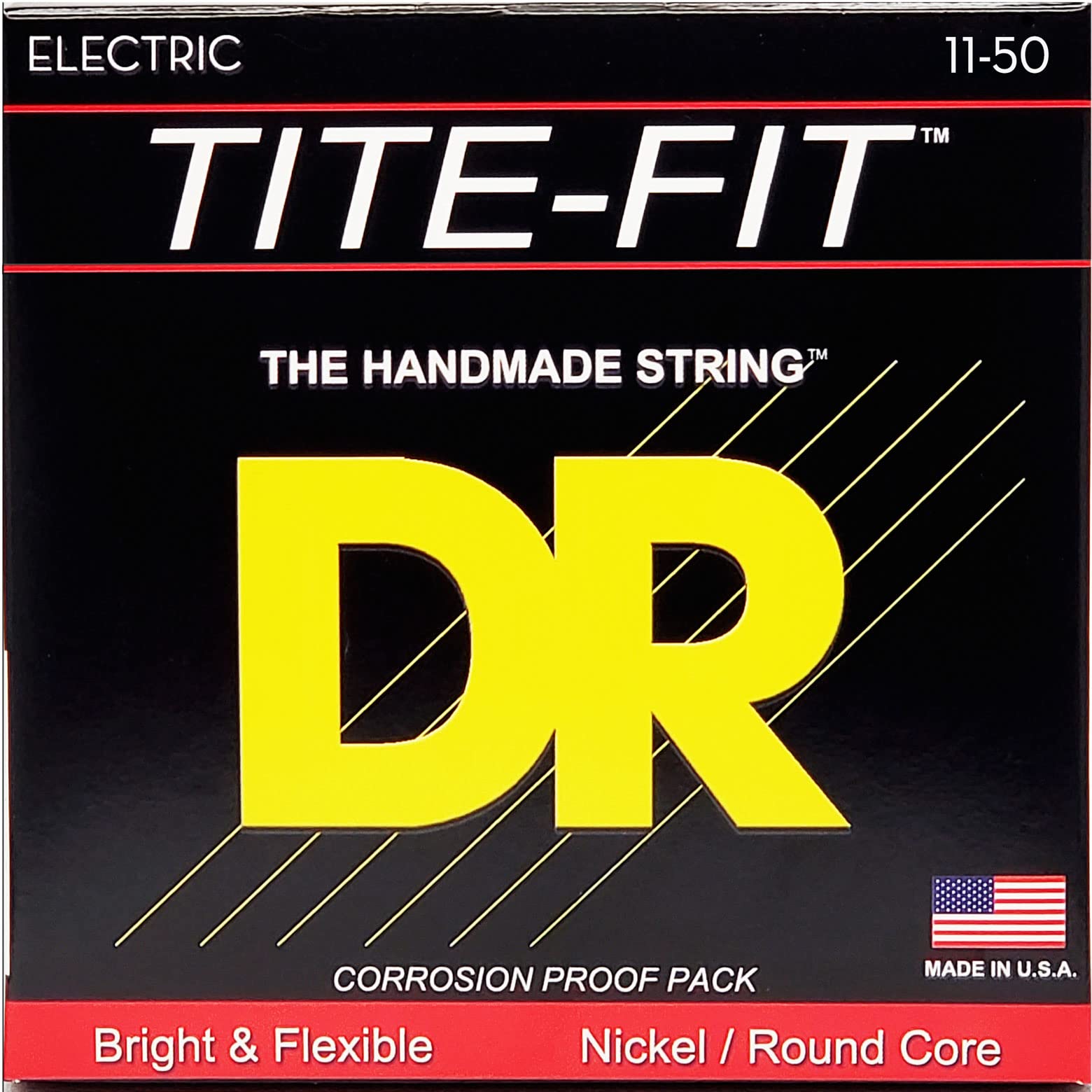 Dr Strings Tite Fit Electric Round Core 11-50