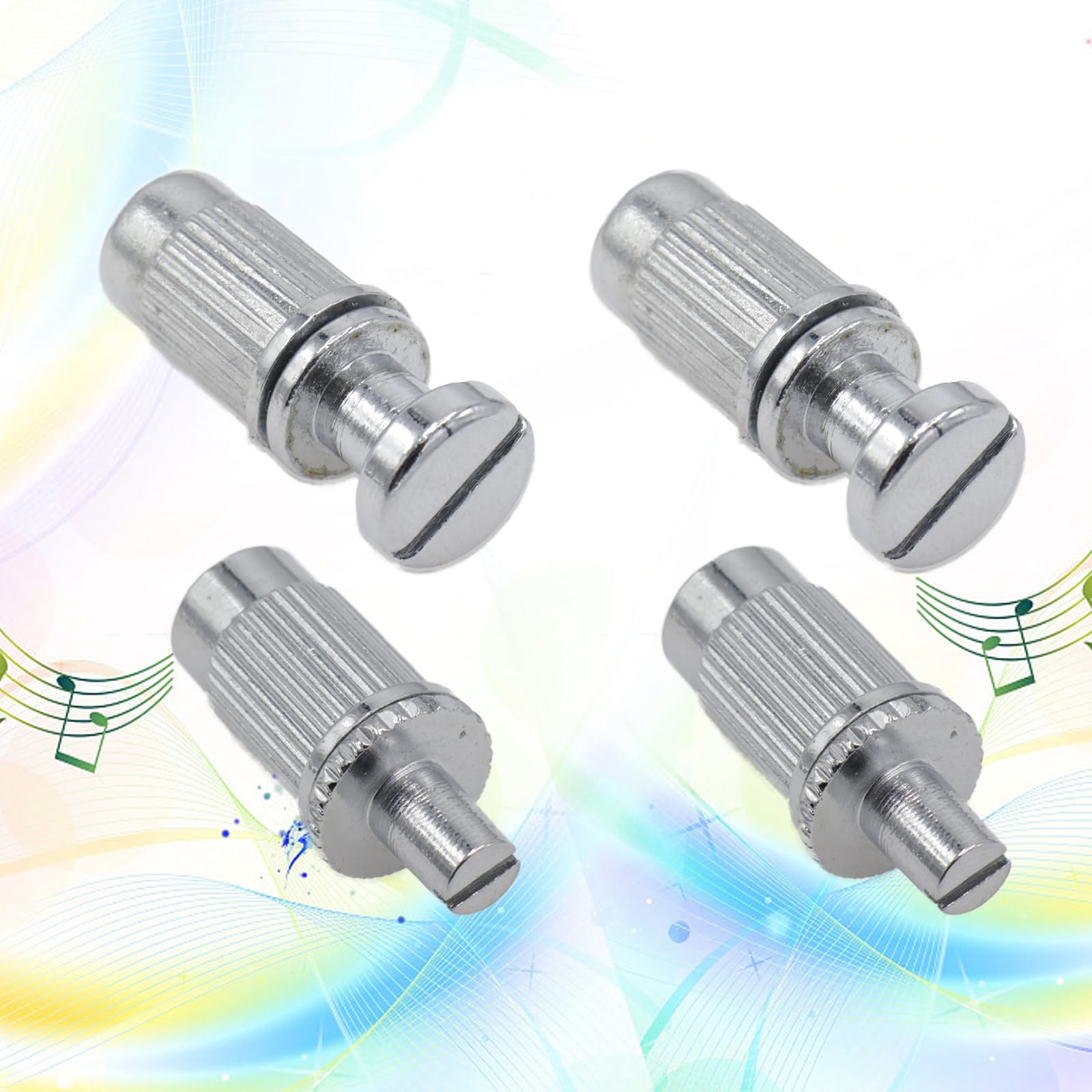 Cheerock 1 Set Silver Metal Tune-O-Matic Electric Guitar Bridge and Tailpiece for Enhanced String Stability, Replacement Electri