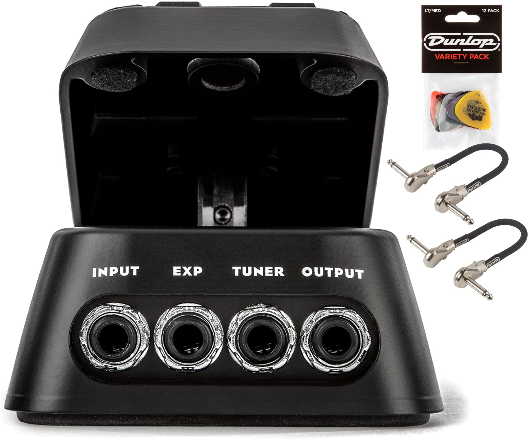 Dunlop Dvp5 Volume (X) 8 Pedal Bundle With Dunlop Pick Pack And 2 Mxr Patch Cables