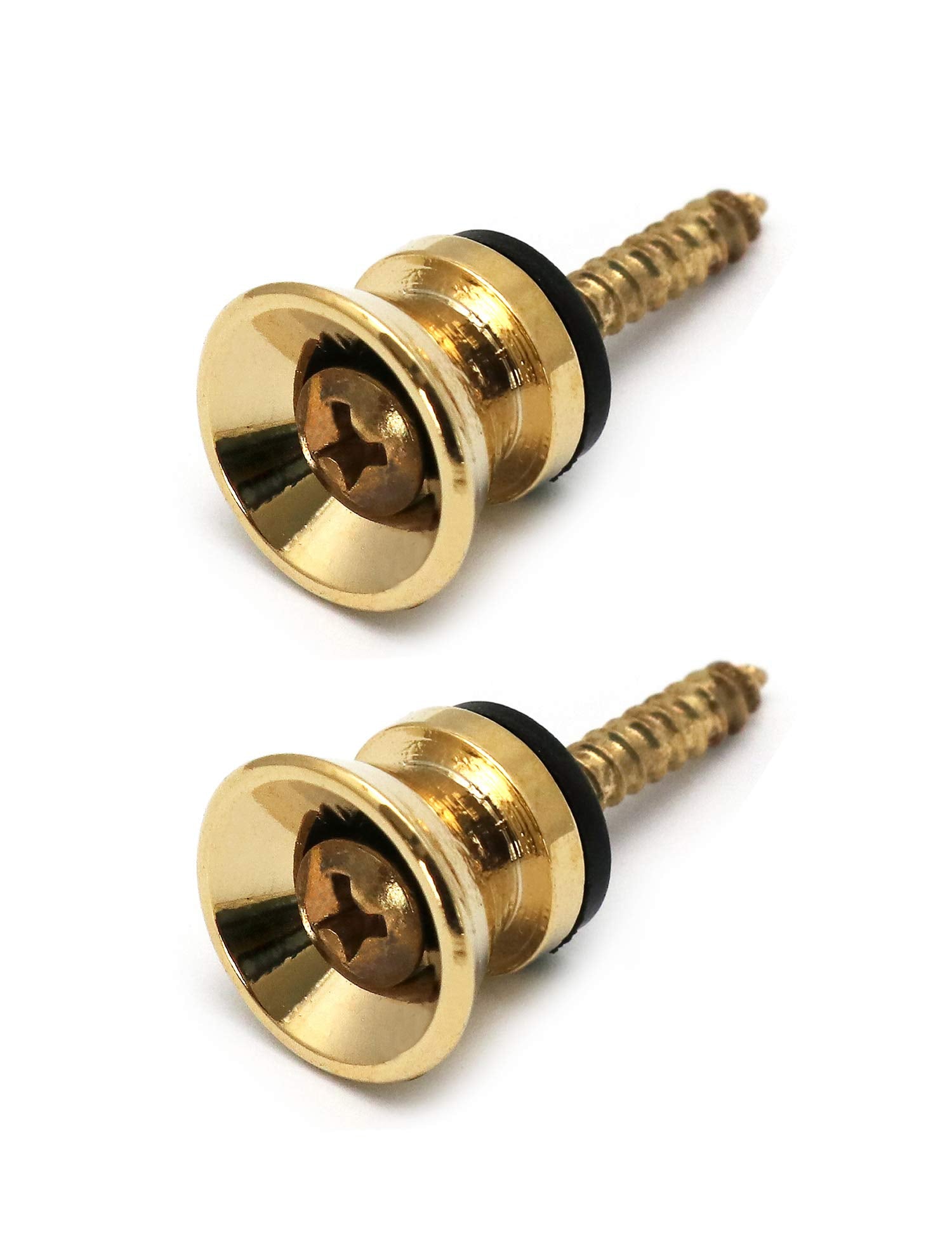 Metallor Guitar Strap Buttons End Pins Locks Metal with Mounting Screws and washers for Electric Guitar Bass Acoustic Guitar Uku